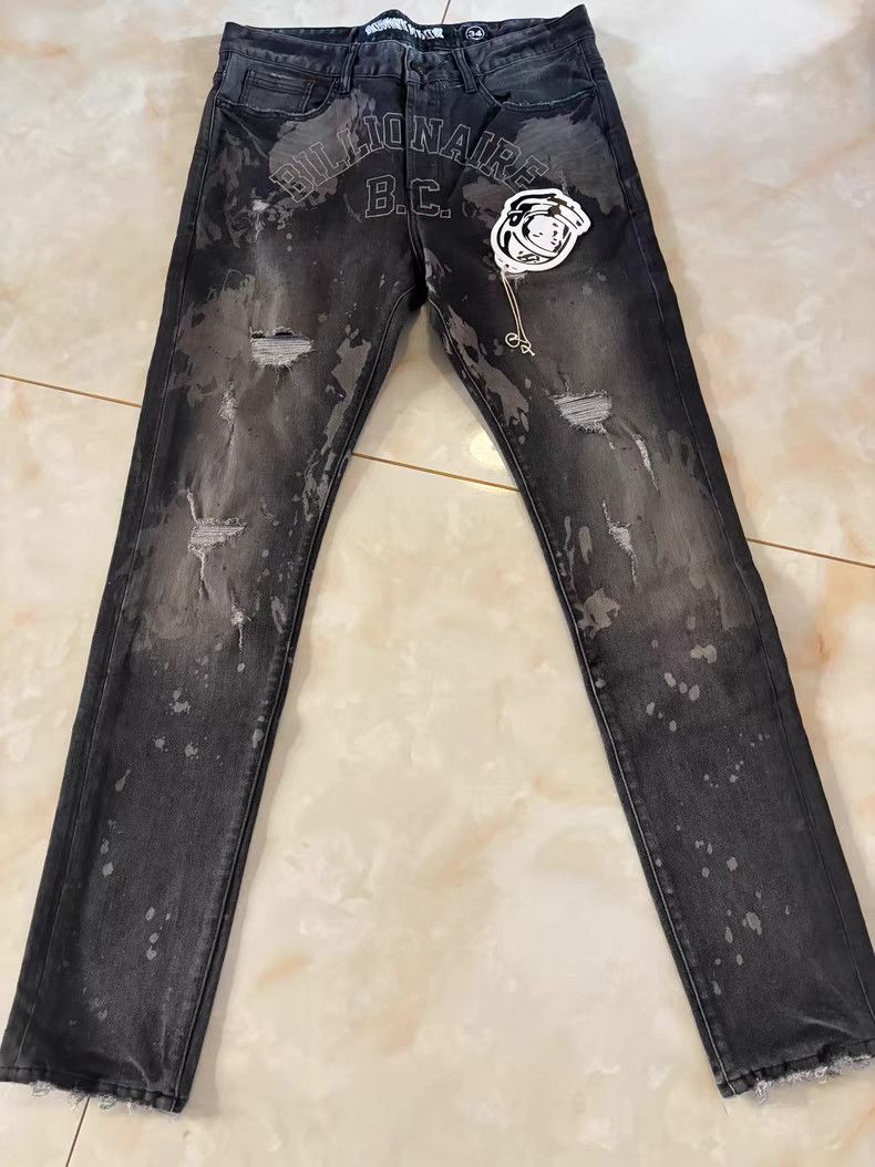 Billionaire Boys Club BBC Paint Splatter Distressed Ripped Jeans Size US 34 / EU 50 - 1 Thumbnail
