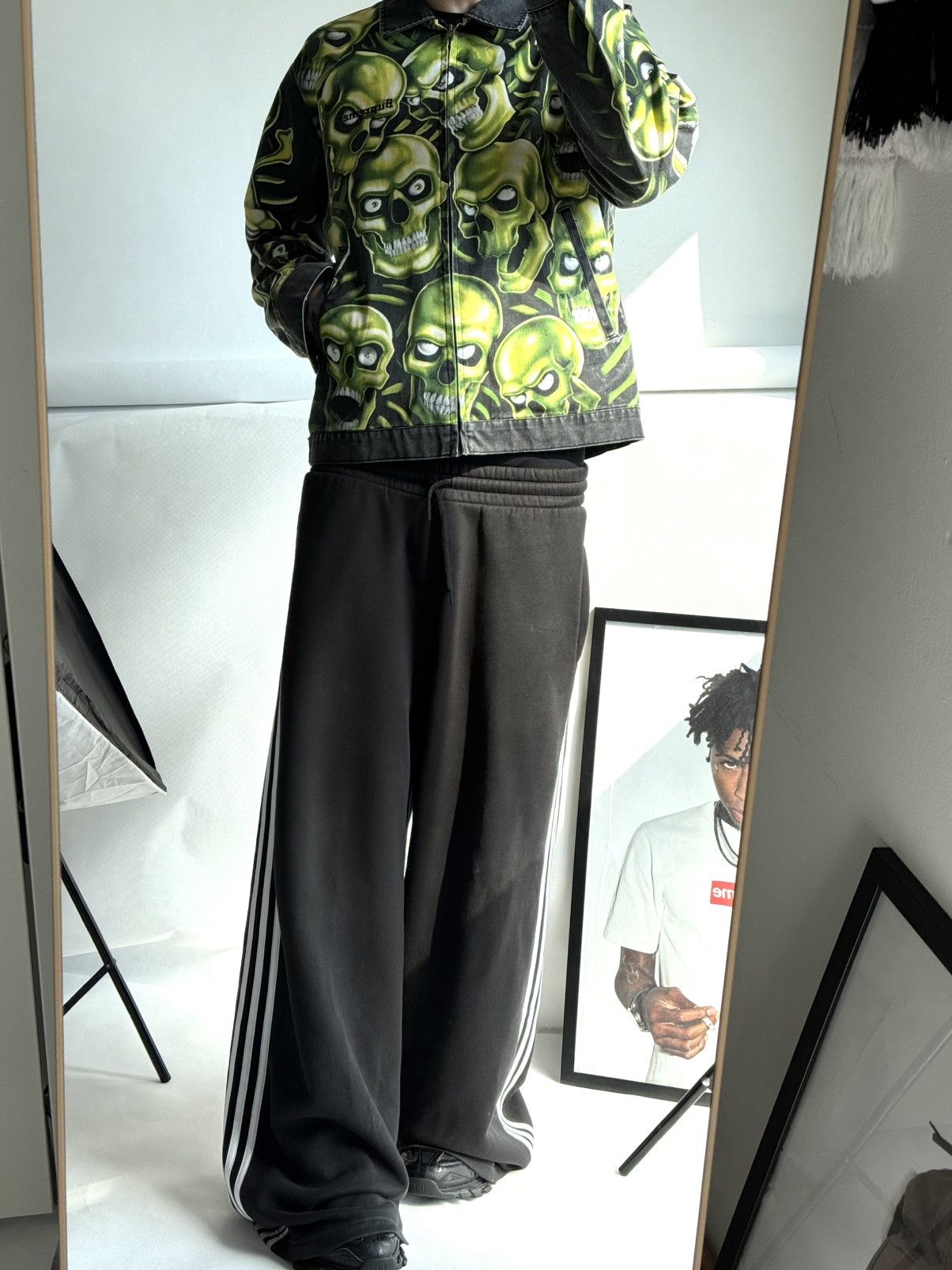 Supreme Archive Supreme Skull Pile Washed Work Jacket Affliction Size US M / EU 48-50 / 2 - 3 Thumbnail