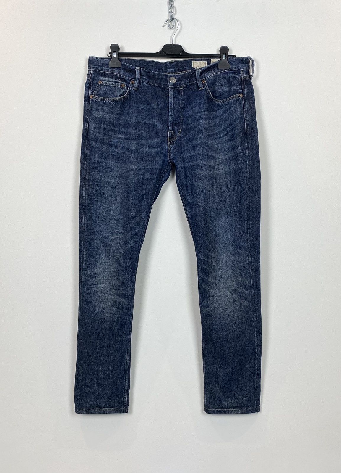 Allsaints All Saints Men’s Cigarette Denim Jeans Size W32 Blue Top Size US 32 / EU 48 - 1 Thumbnail