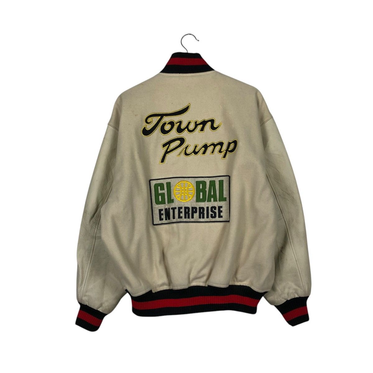 Japanese Brand 🔥VINTAGE BOMBER JACKET MICHIKO KOSHINO BIG LOGO BACKHIT Size US M / EU 48-50 / 2 - 1 Thumbnail