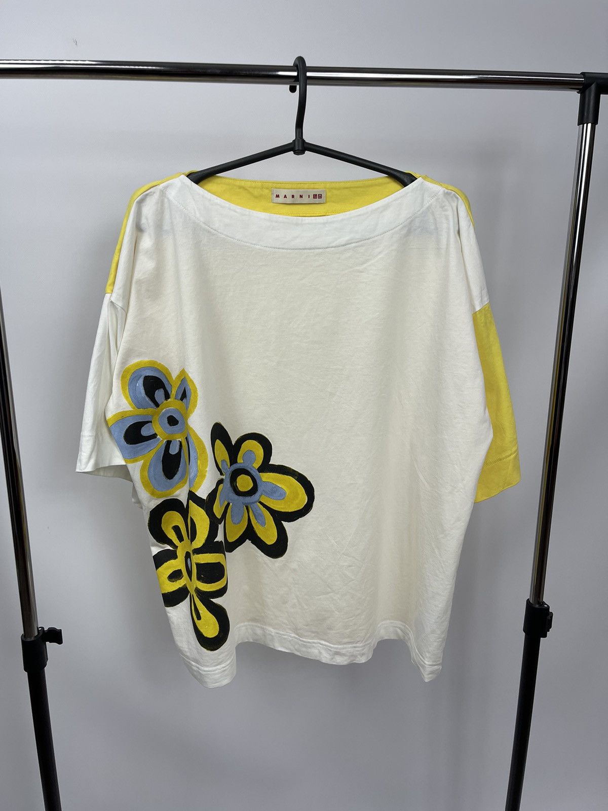 Marni × Uniqlo UNIQLO×MARNI T-shirt Floral pattern Yellow size S JAPAN Size S / US 4 / IT 40 - 1 Thumbnail