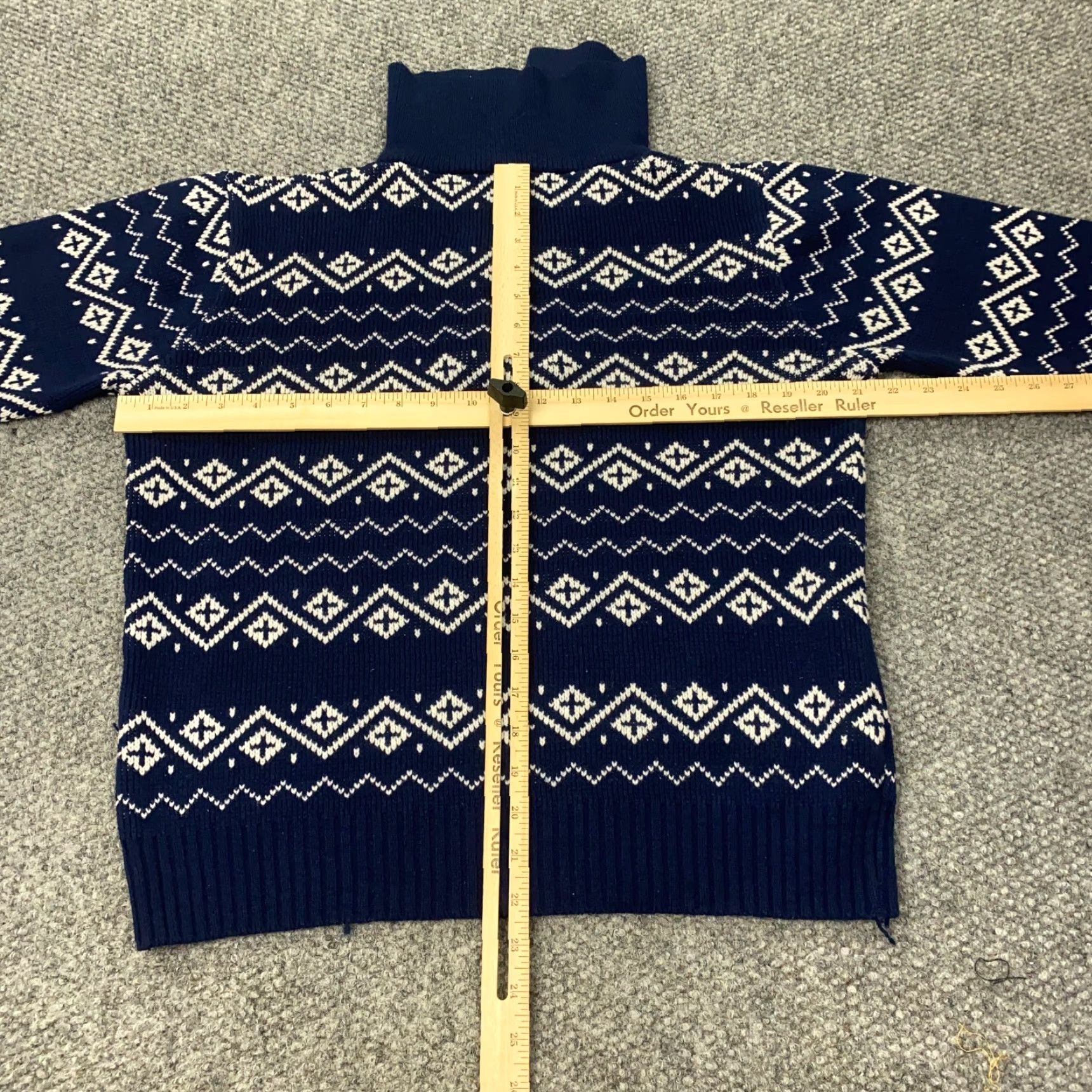 Vintage VINTAGE Richman Brothers Sweater Mens Medium Blue Fair Isle Knit Pullover Winter Classic Retro Holiday Mens Size US M / EU 48-50 / 2 - 7 Thumbnail