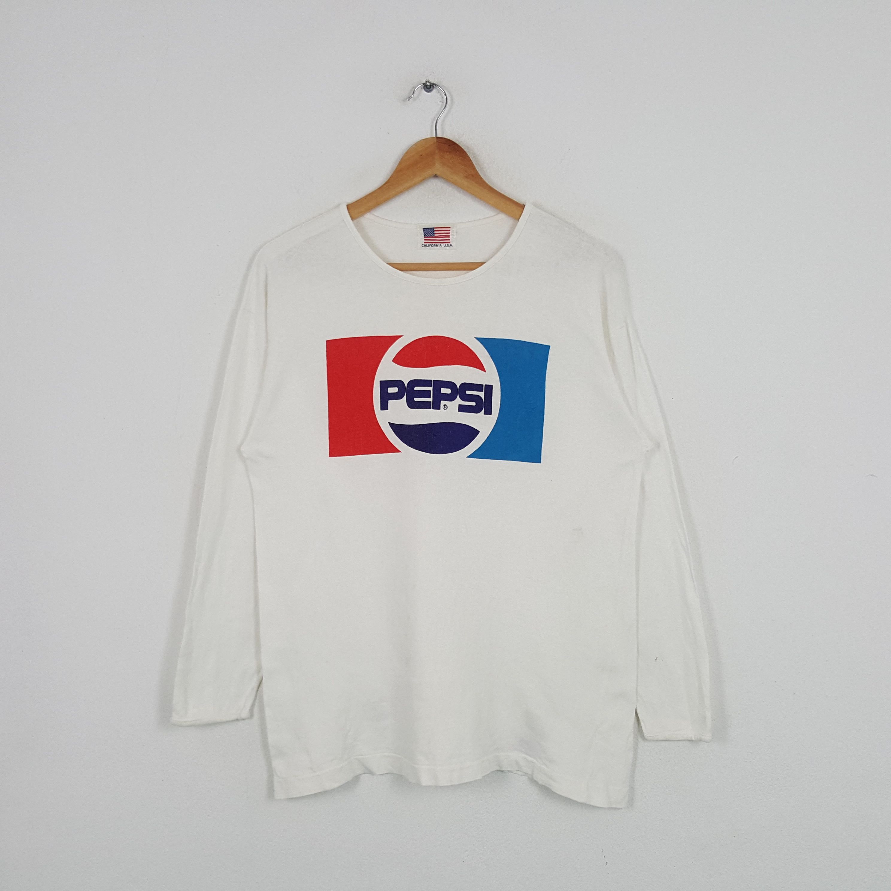 Pepsi × Vintage Vintage Pepsi Soda Drink Long Sleeve Tshirt Size US M / EU 48-50 / 2 - 1 Thumbnail
