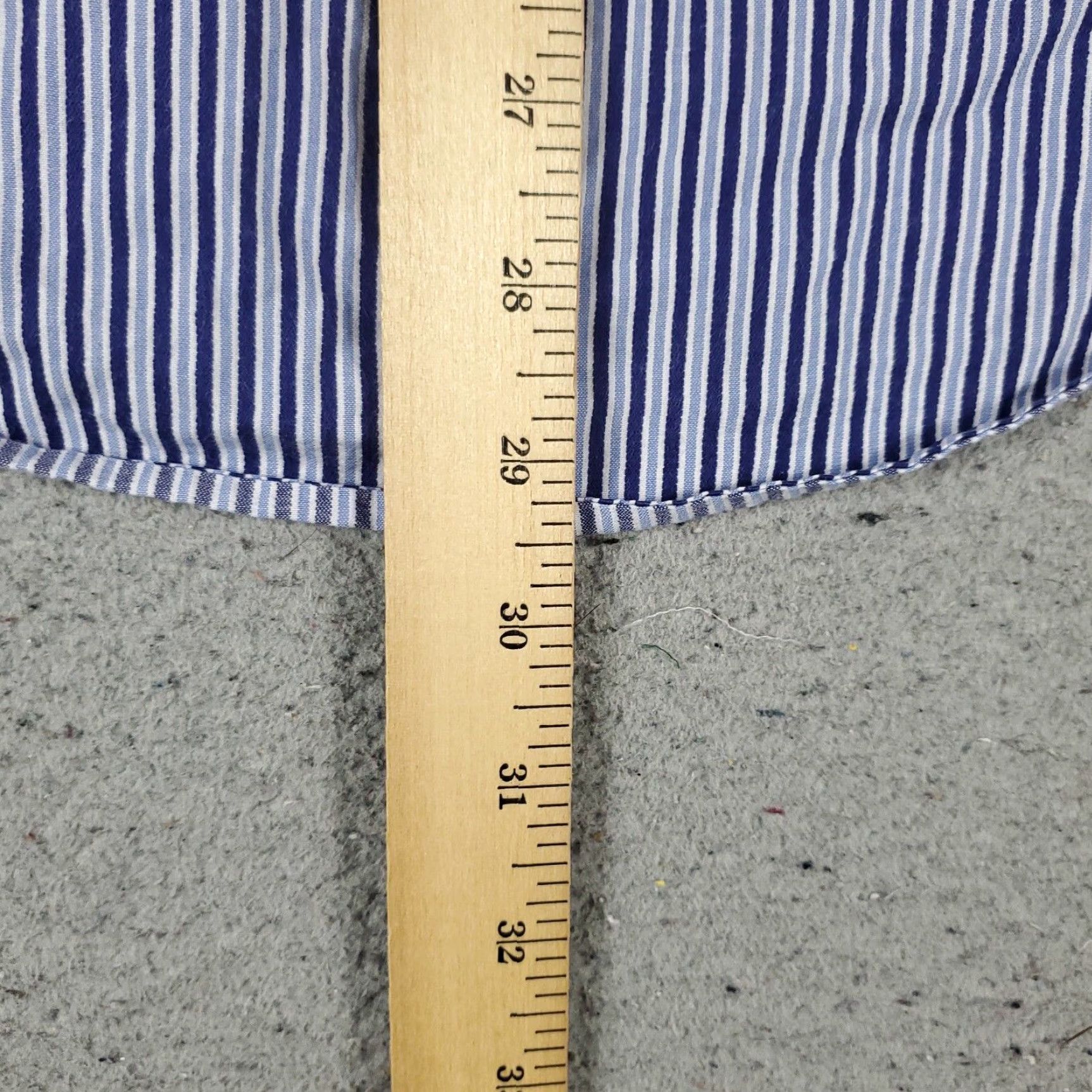 Tommy Bahama Tommy Bahama Shirt Mens Dress Shirt Striped Blue 100% Cotton Long Sleeve Button Up 17 Size 46R - 6 Thumbnail