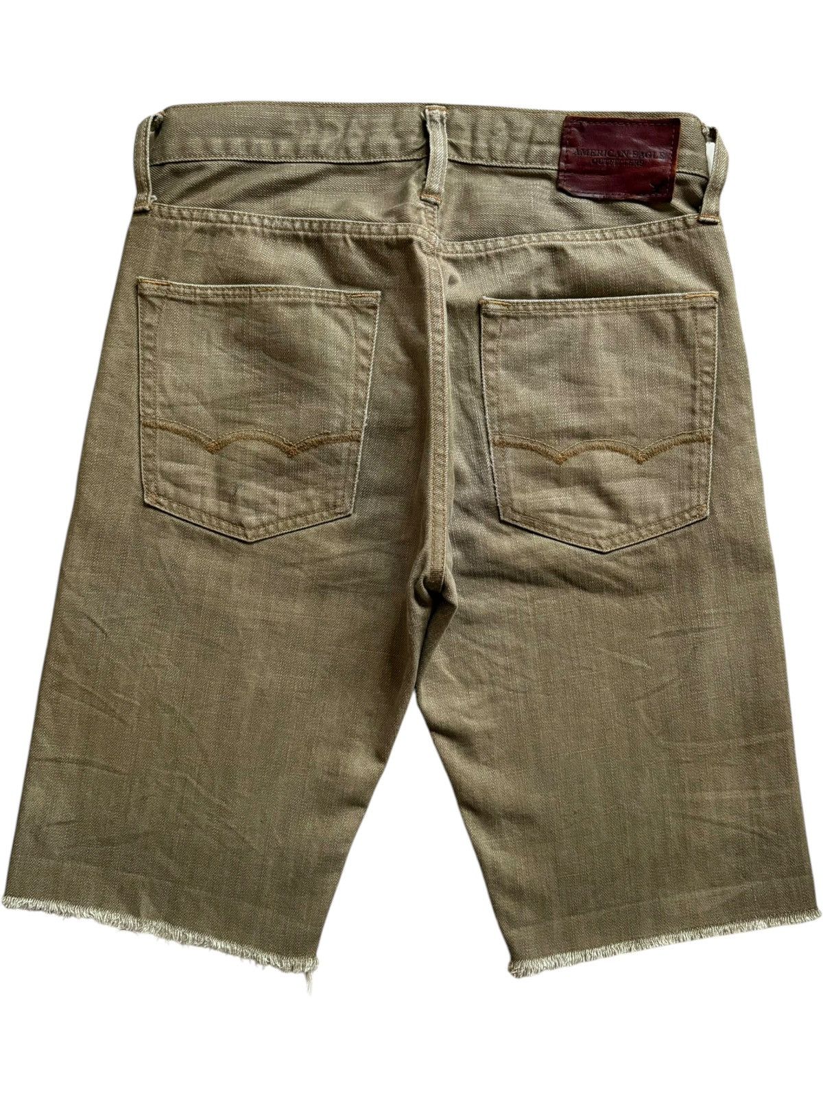 American Eagle Outfitters Vintage American Eagle Rusty Wash Distress Jean Shorts Jorts Size US 30 / EU 46 - 2 Thumbnail