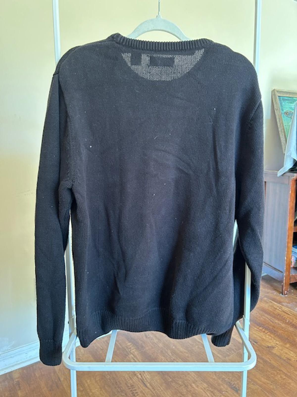 Chaps Chaps Men's Black Cotton Crewneck Sweater Large Size US L / EU 52-54 / 3 - 3 Thumbnail