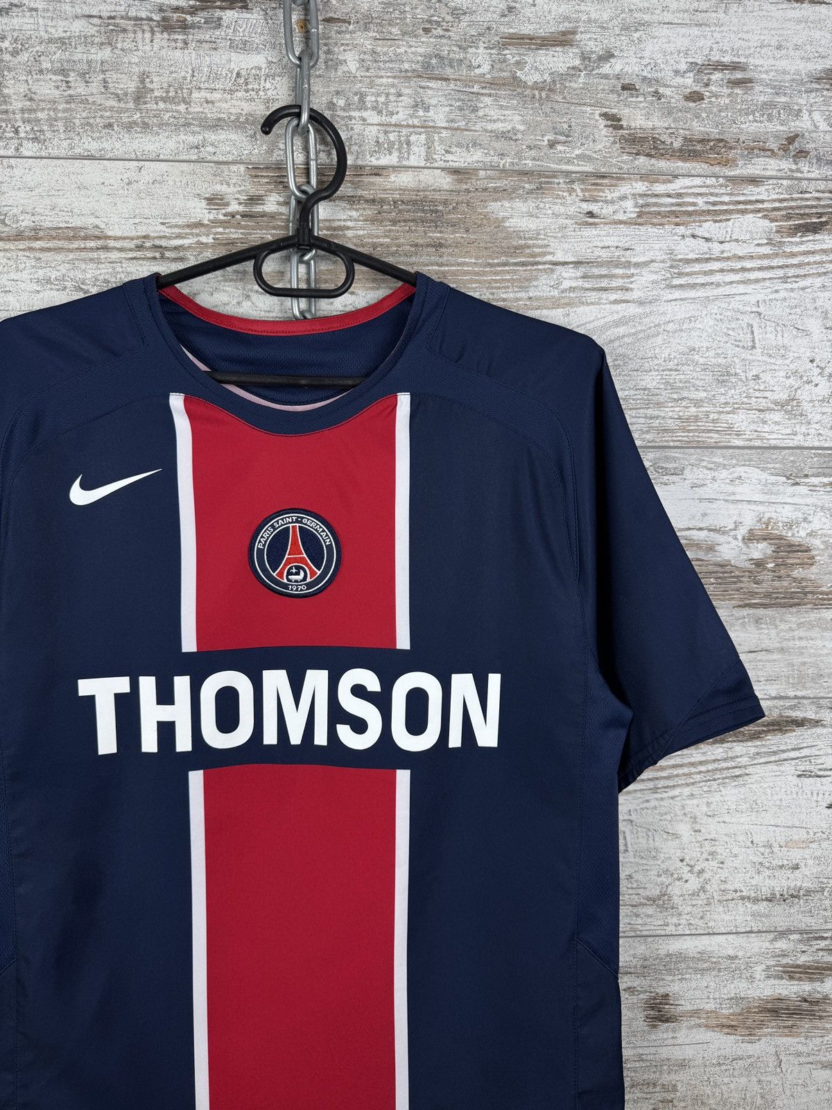 Mens Vintage Nike Paris Saint Germain Soccer Jersey T-shirt