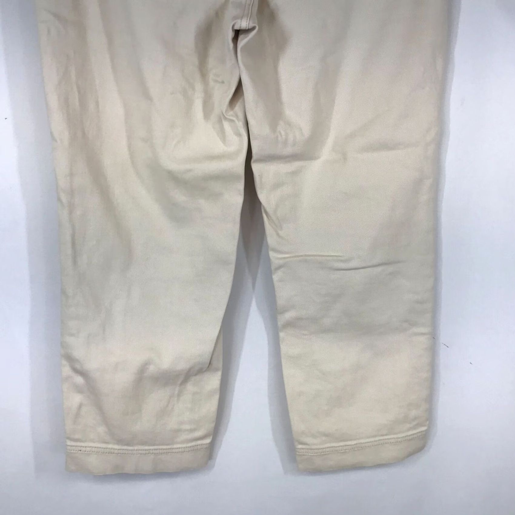 Everlane EVERLANE Womens Jeans 8 Ivory Cotton Blend Cropped Slim Size 30" / US 8 / IT 44 - 6 Thumbnail