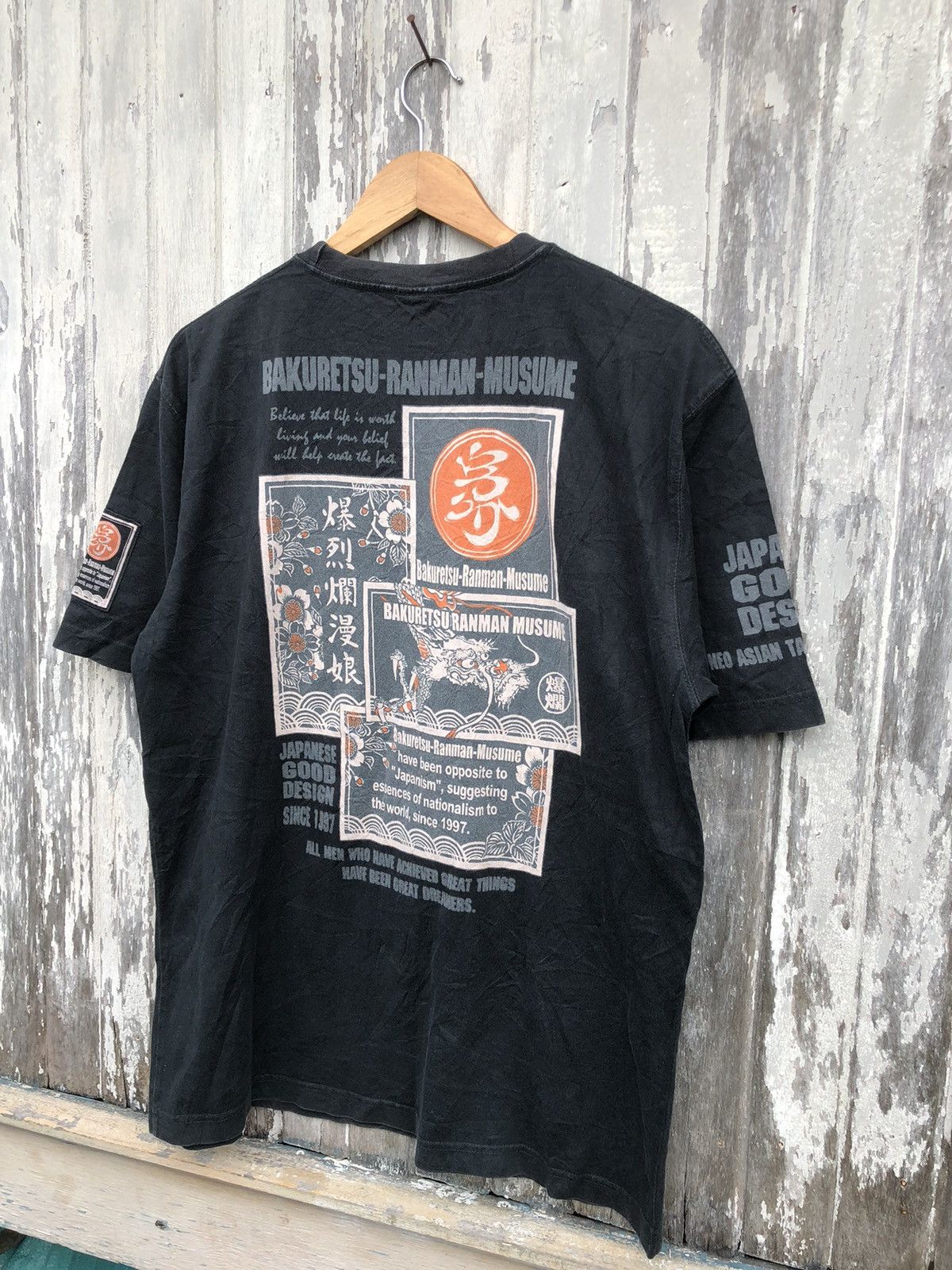Japanese Brand × Vintage Vintage 90s Ted Company Bakuretsu Ranman Musume Dragon Tee Size US L / EU 52-54 / 3 - 3 Thumbnail