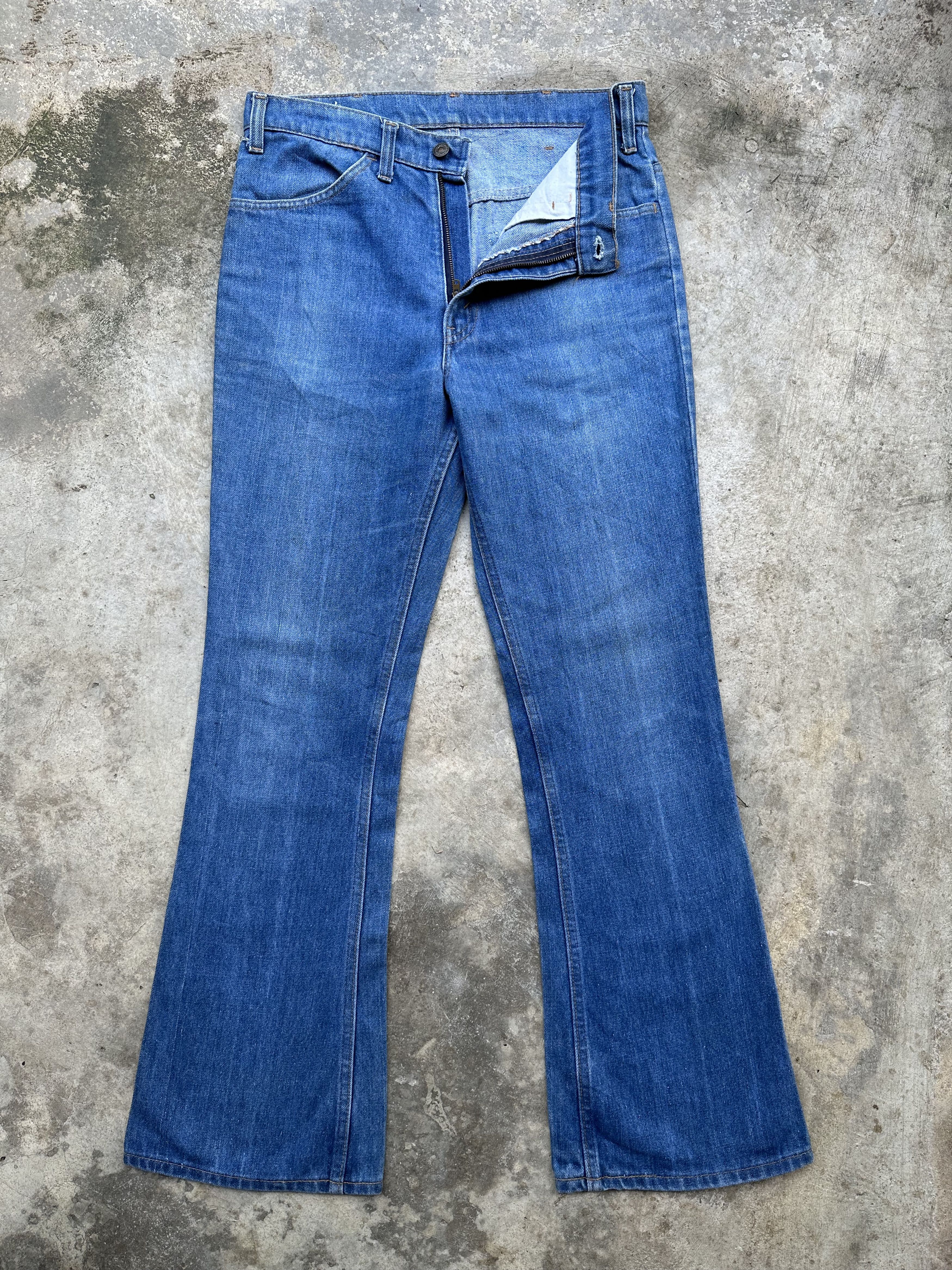 Levi's Rare!! 70s 646 Orange Tab Talon 42 Flare Bell Bottom Jeans Size US 32 / EU 48 - 4 Thumbnail