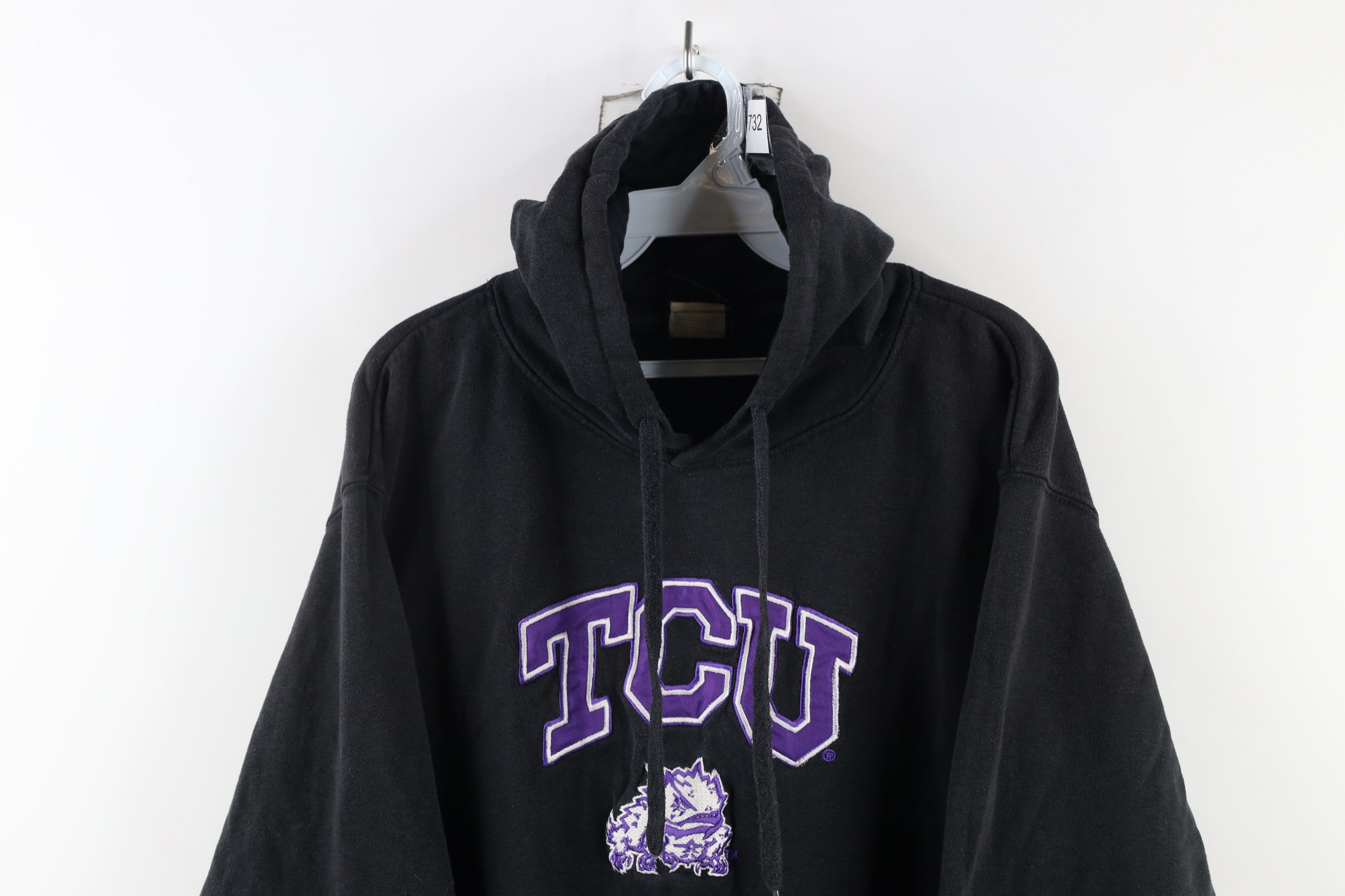 Vintage Vintage Texas Christian University TCU Horned Frogs Hoodie Size ONE SIZE - 2 Thumbnail