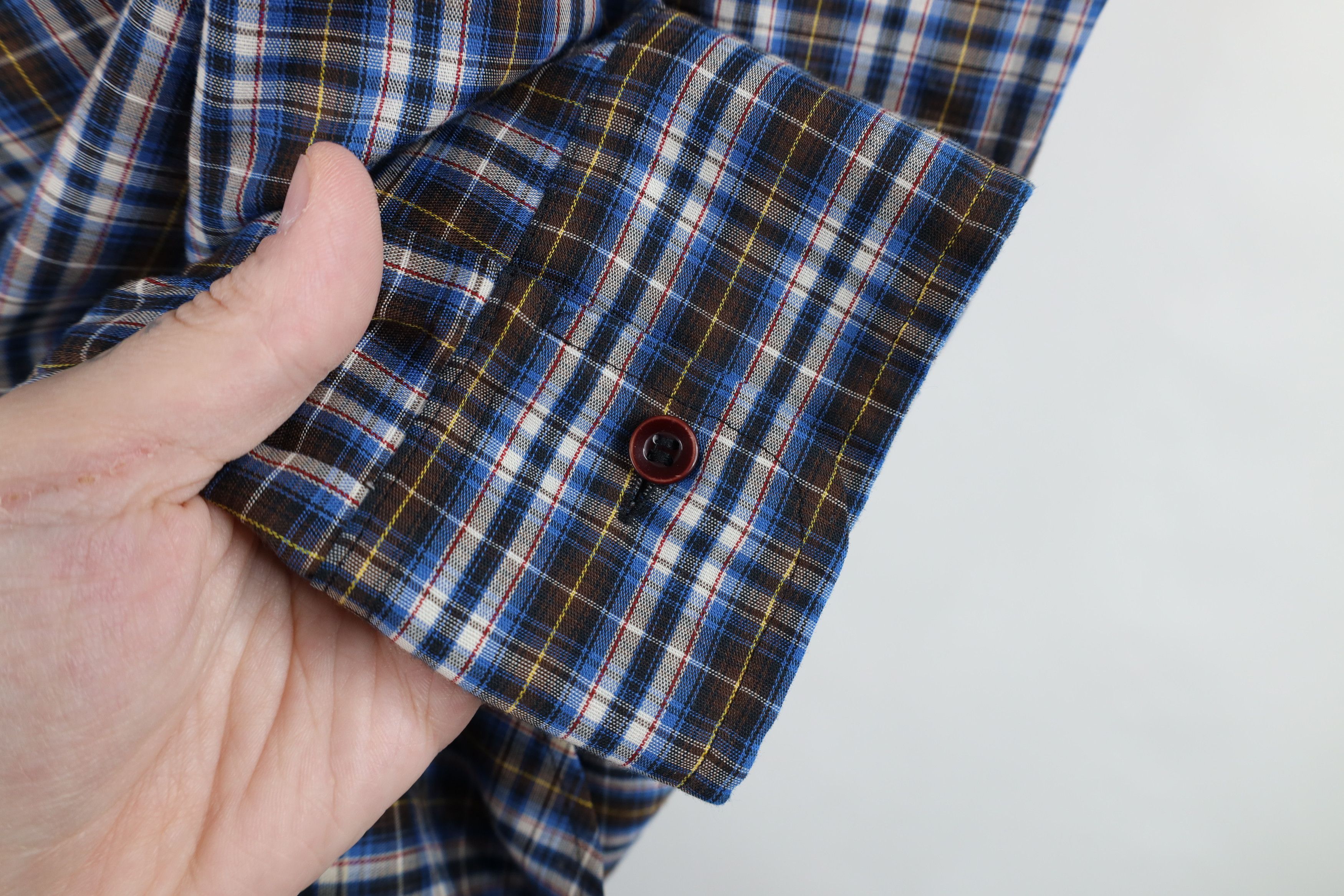 Vintage Vintage 70s Rockabilly Western Collared Button Shirt Plaid Size US XL / EU 56 / 4 - 5 Thumbnail