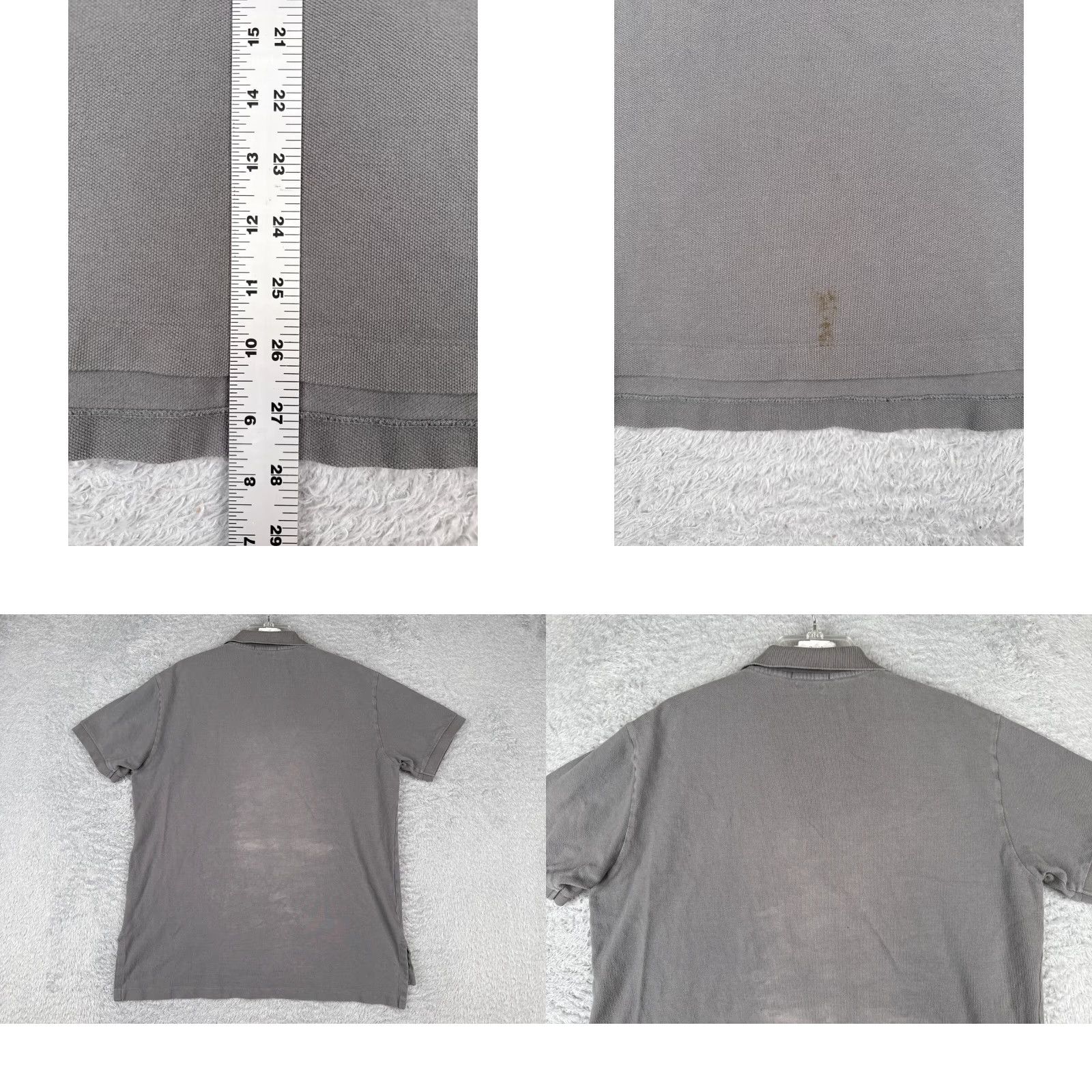 Ralph Lauren VINTAGE Ralph Lauren Polo Shirt Men L Gray Cotton Jersey Pony Golf Shirt Size US L / EU 52-54 / 3 - 9 Thumbnail