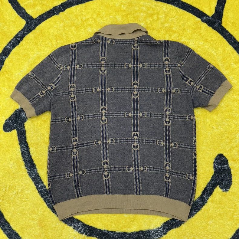 Gucci GucciGeometric pattern printed wool short-sleeved Polo shir Size US M / EU 48-50 / 2 - 2 Thumbnail
