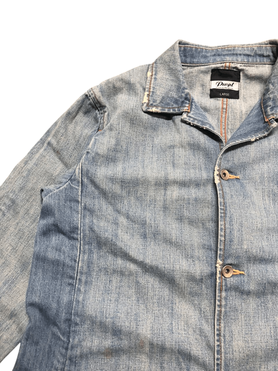 Japanese Brand × Vintage VINTAGE POWER TO THE PEOPLE CHORE JACKET DISTRESSED STYLE Size US M / EU 48-50 / 2 - 8 Thumbnail