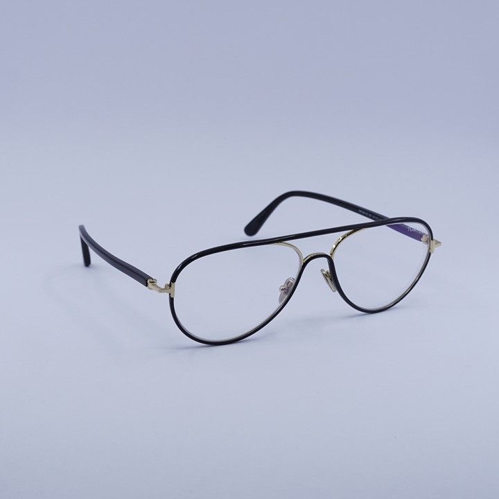 Tom Ford Tom Ford FT5897-B 001 Eyeglasses Black 57mm Aviator Frame Size ONE SIZE - 5 Thumbnail