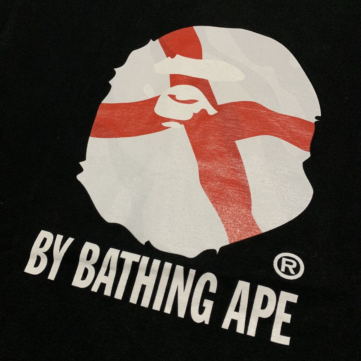Bape Bape Large England By Bathing Ape Black Tee Vintage OG 90s Size US L / EU 52-54 / 3 - 4 Thumbnail
