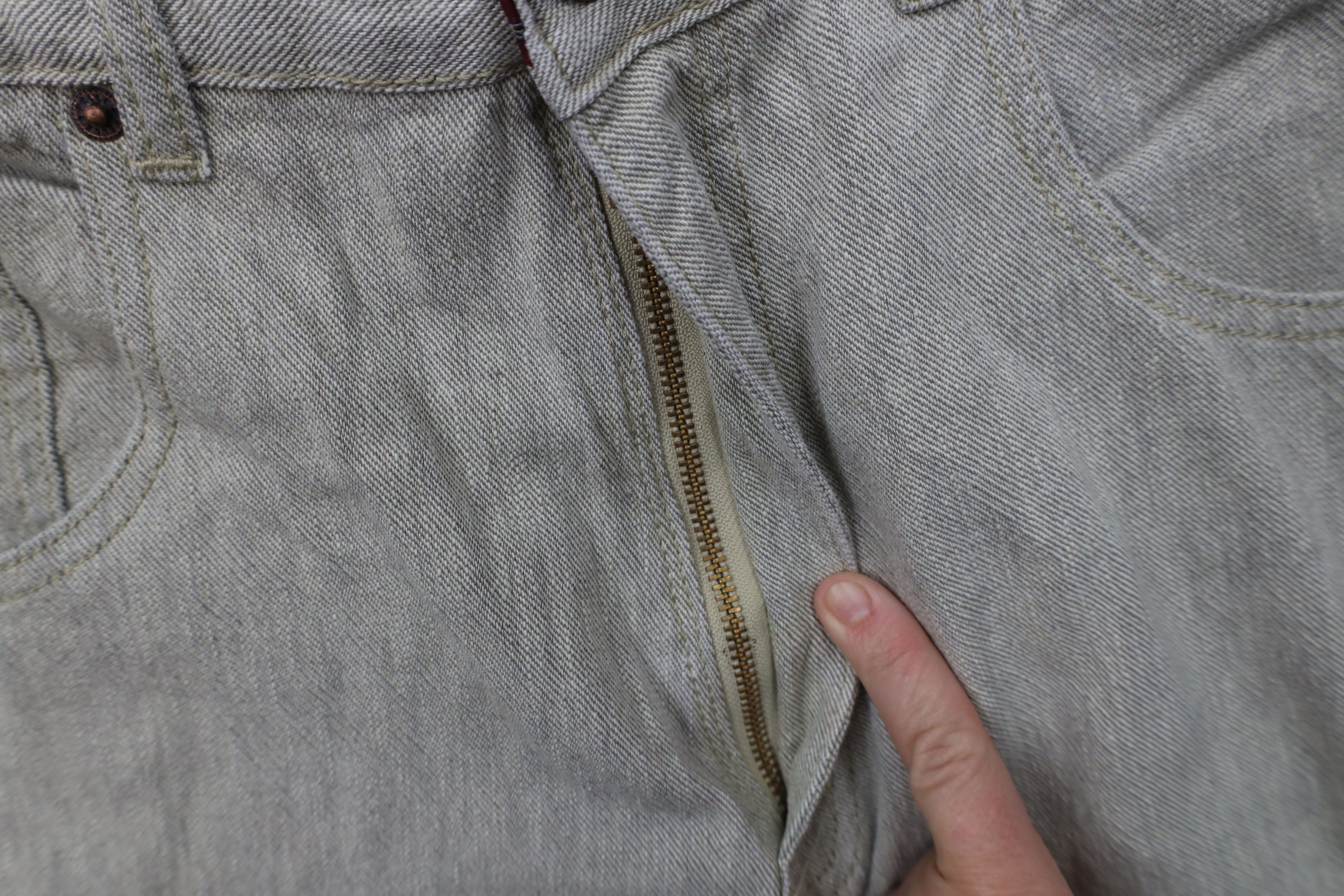 Pelle Pelle Deadstock Vintage 90s Pelle Pelle Wide Leg Jeans Linen Denim Size US 36 / EU 52 - 5 Thumbnail