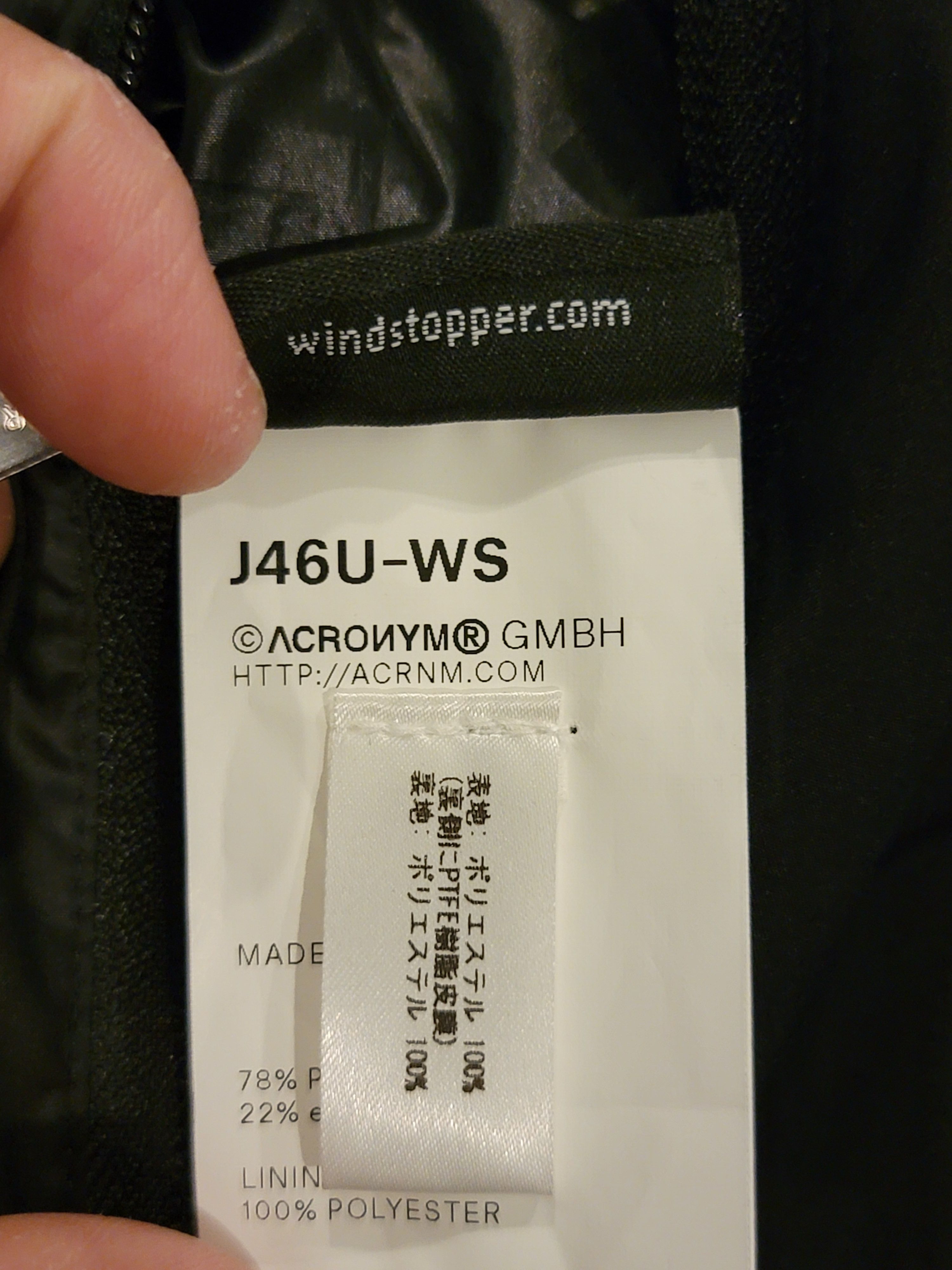 Acronym J46U-WS (SS17) Size US S / EU 44-46 / 1 - 6 Thumbnail