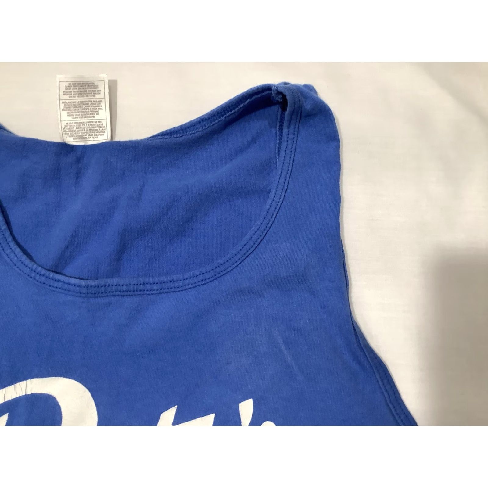 Fruit Of The Loom VINTAGE Fruit of the Loom Shirt Mens Large Blue Rusty's Seafood Tank Port Canaveral FL Size US L / EU 52-54 / 3 - 3 Thumbnail