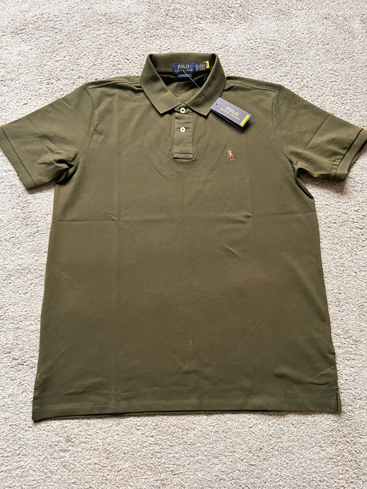 Polo Ralph Lauren Polo Ralph Lauren Polo Shirt Khaki Size US XL / EU 56 / 4 - 1 Thumbnail