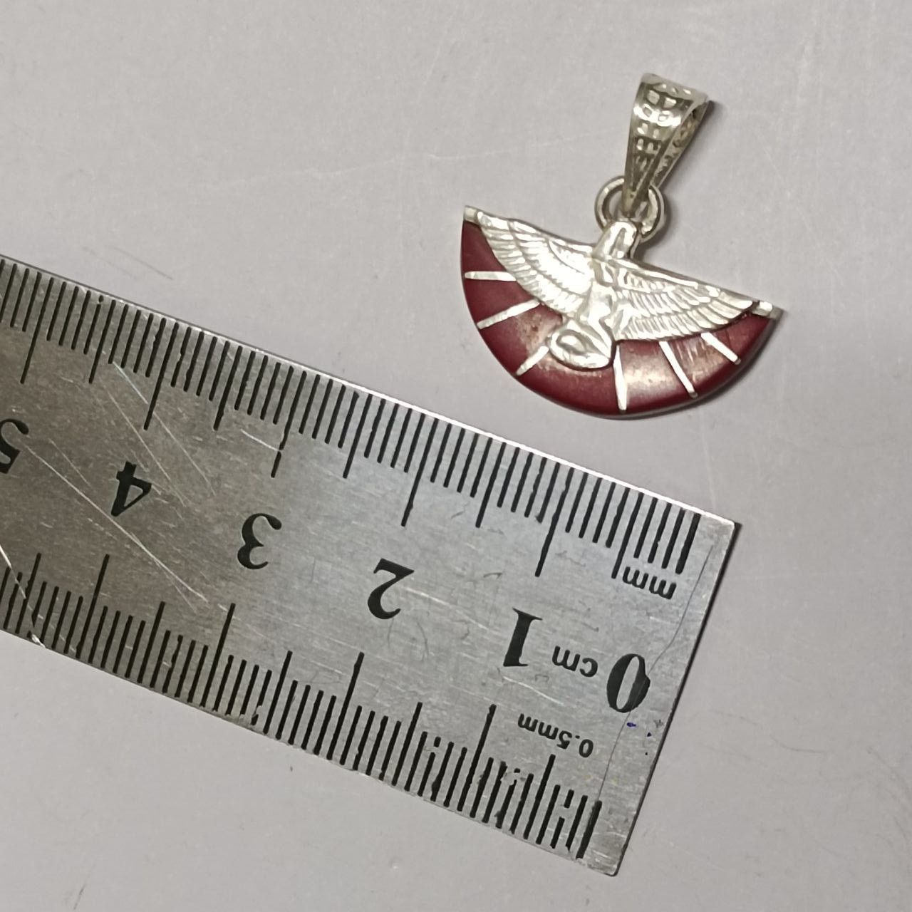 Other Egyptian Isis Pendant – 925 Sterling Silver with Red Stone Size ONE SIZE - 6 Thumbnail