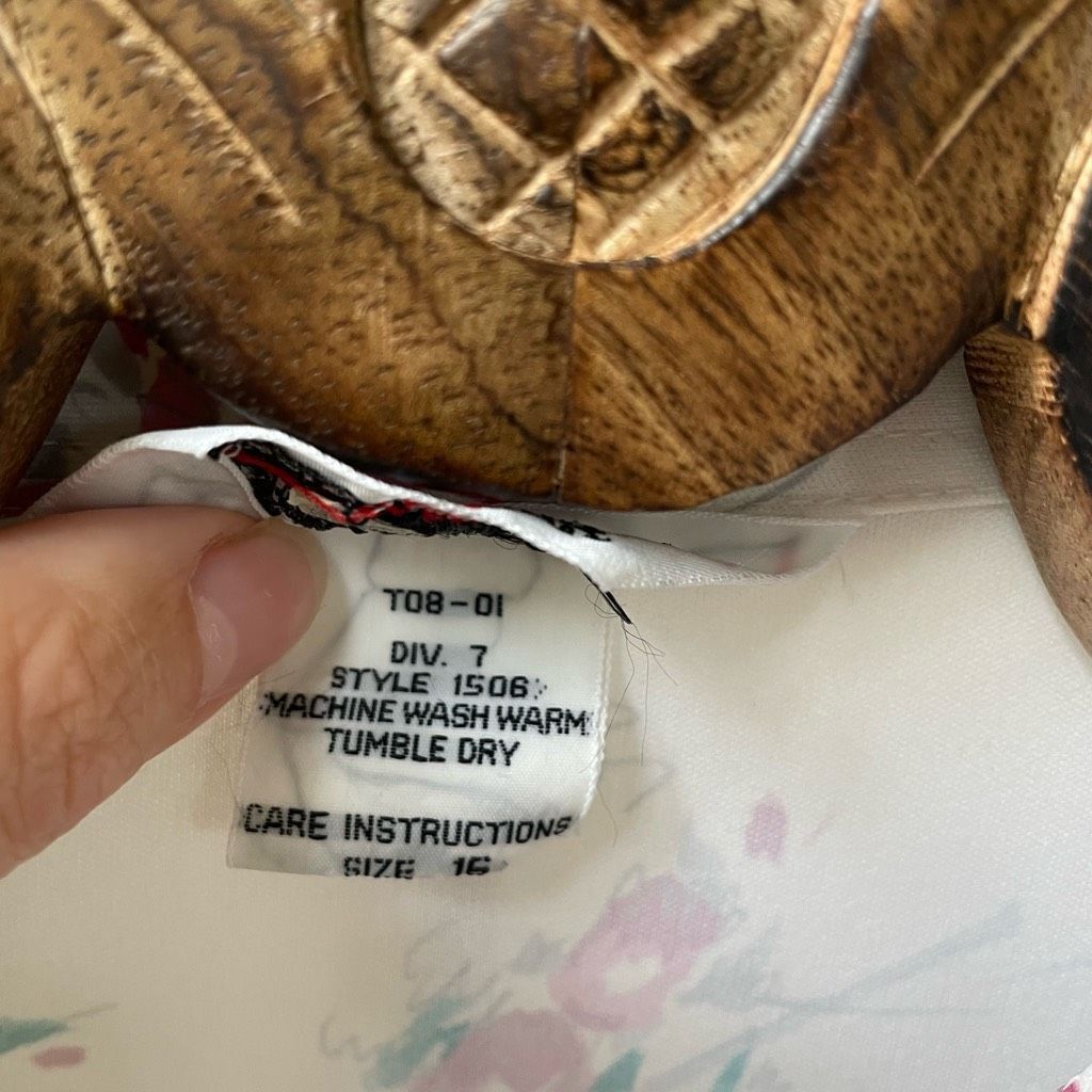 Vintage Vintage 70s Sears Perma Prest Polyester Floral Print Button Size L / US 10 / IT 46 - 6 Thumbnail