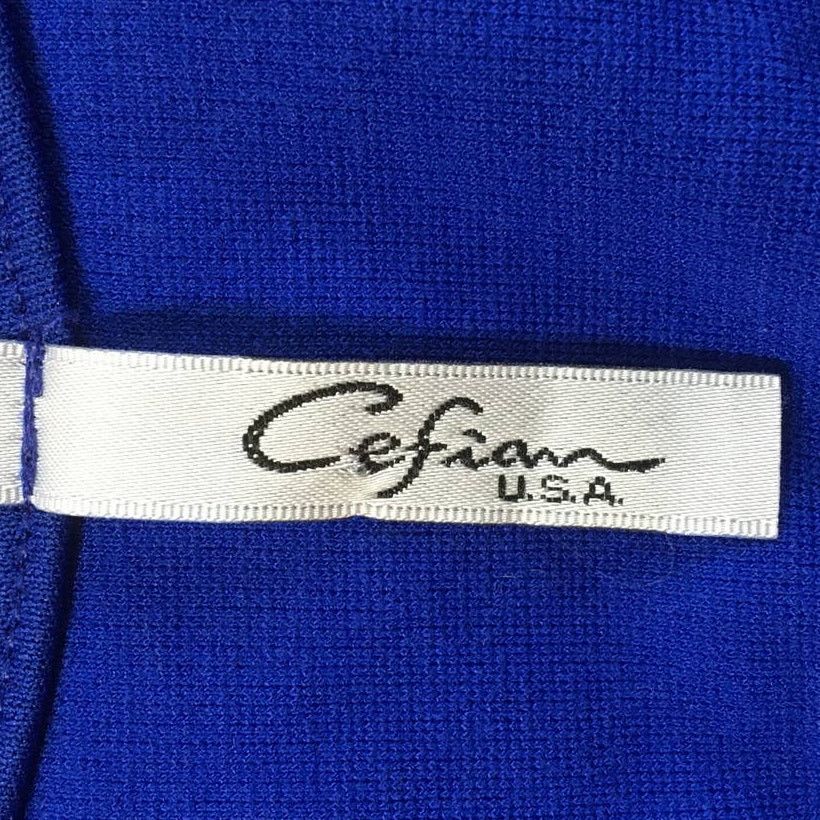 Other Cefiam Small Royal Blue Bodycon Stretch Lace Hem Dress Size S / US 4 / IT 40 - 3 Thumbnail