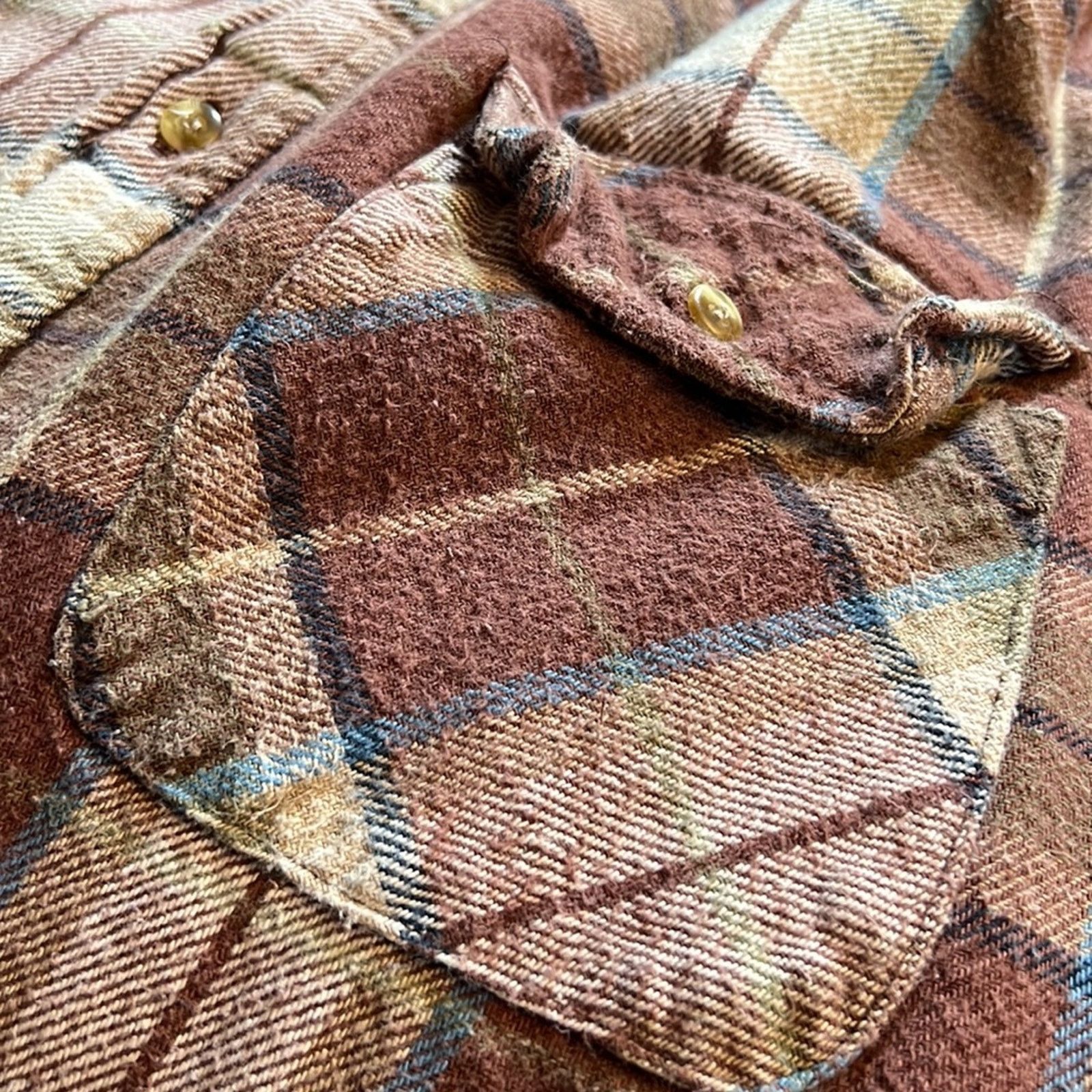 Vintage Northwest Territory Brown Plaid Flannel Shirt Shacket Button Size M / US 6-8 / IT 42-44 - 4 Thumbnail