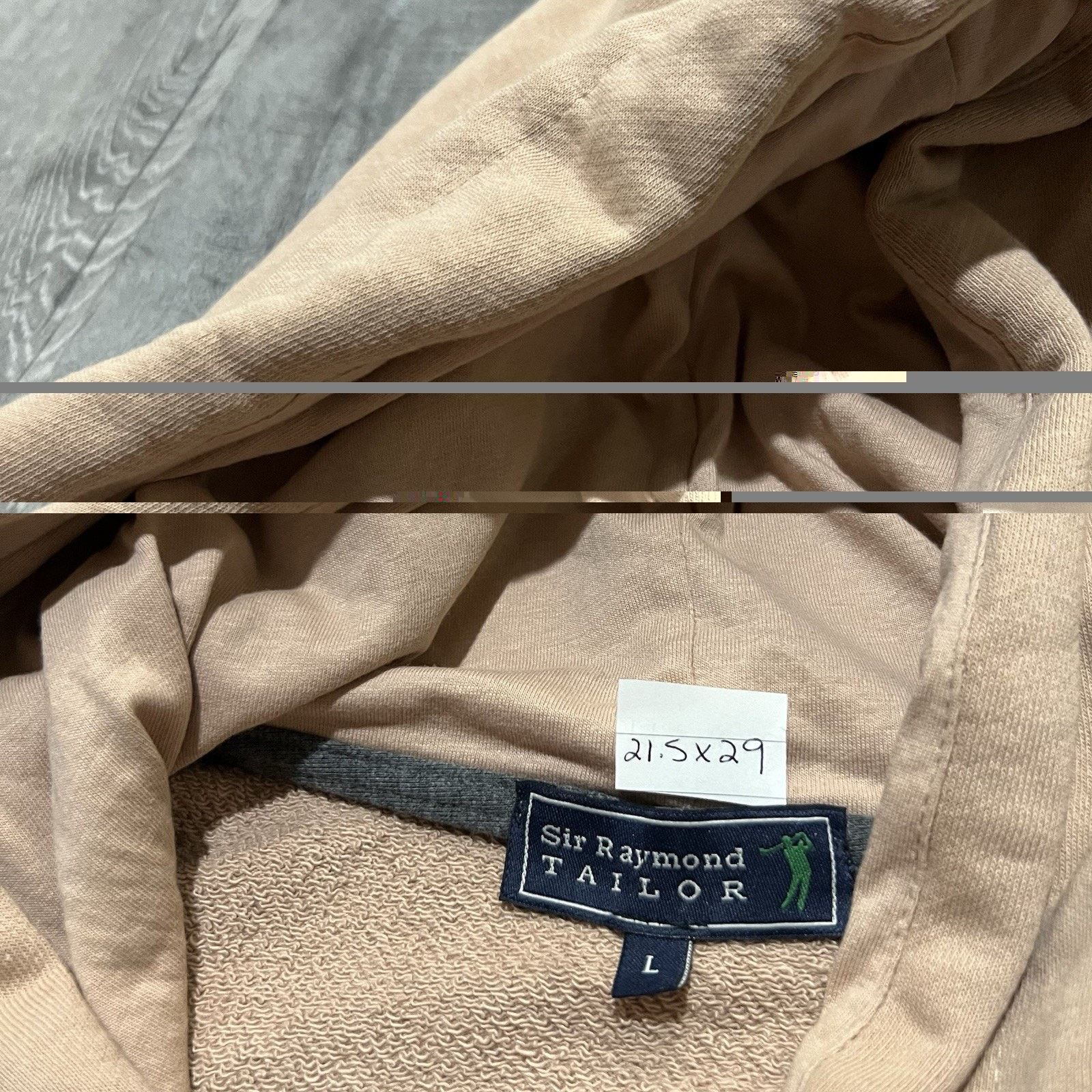 SIR. Sir Raymond Tailor Beige Hybrid Golf Hoodie Blank Golfing Size US L / EU 52-54 / 3 - 5 Thumbnail