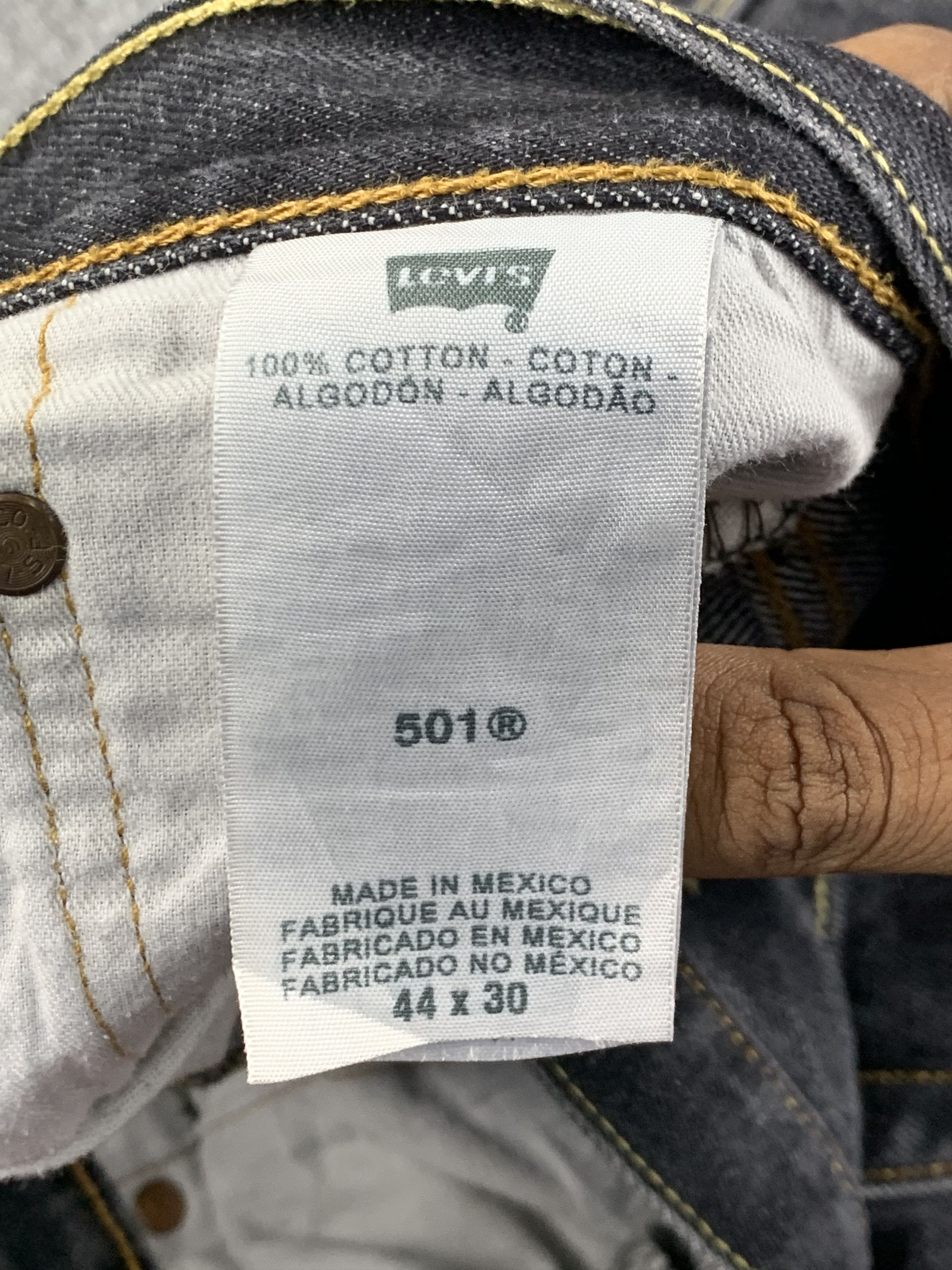 Levi's × Vintage Vintage Levis 501 Faded Black Jeans DP2210 Size US 43 - 7 Thumbnail