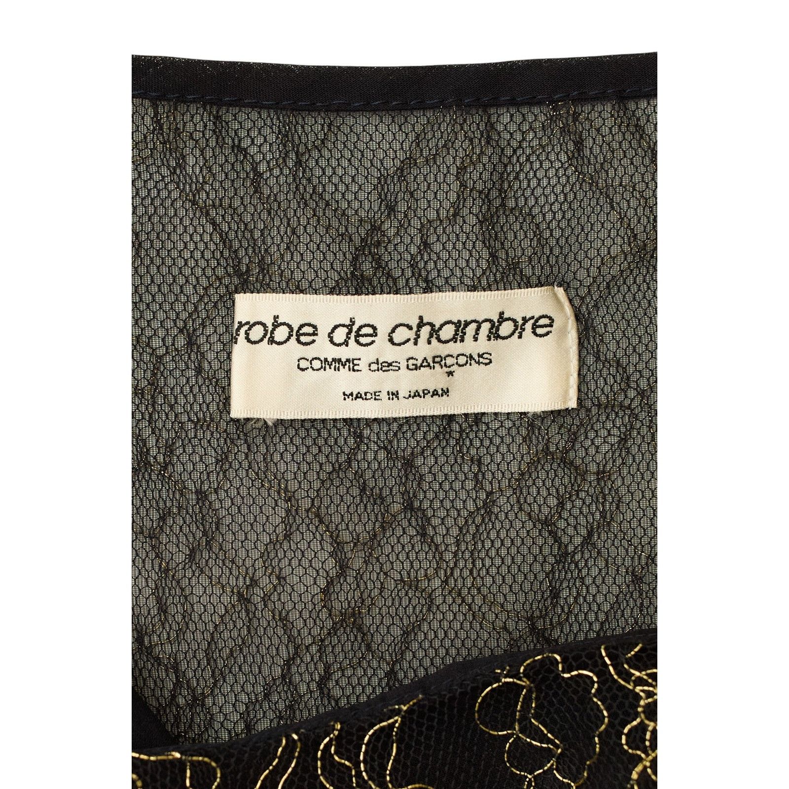 Comme des Garcons S/S 1997 Robe de Chambre Gold Black Dress Size M / US 6-8 / IT 42-44 - 4 Thumbnail