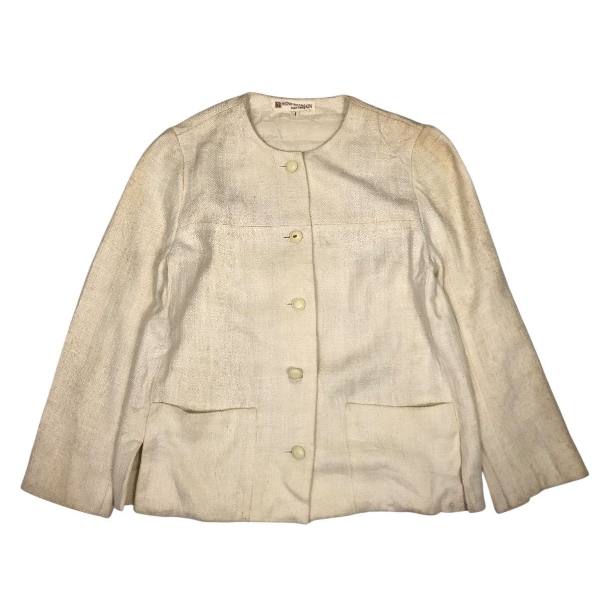 🔥CROPPED COATS BUTTON MISS BALMAIN PARIS TOKYO