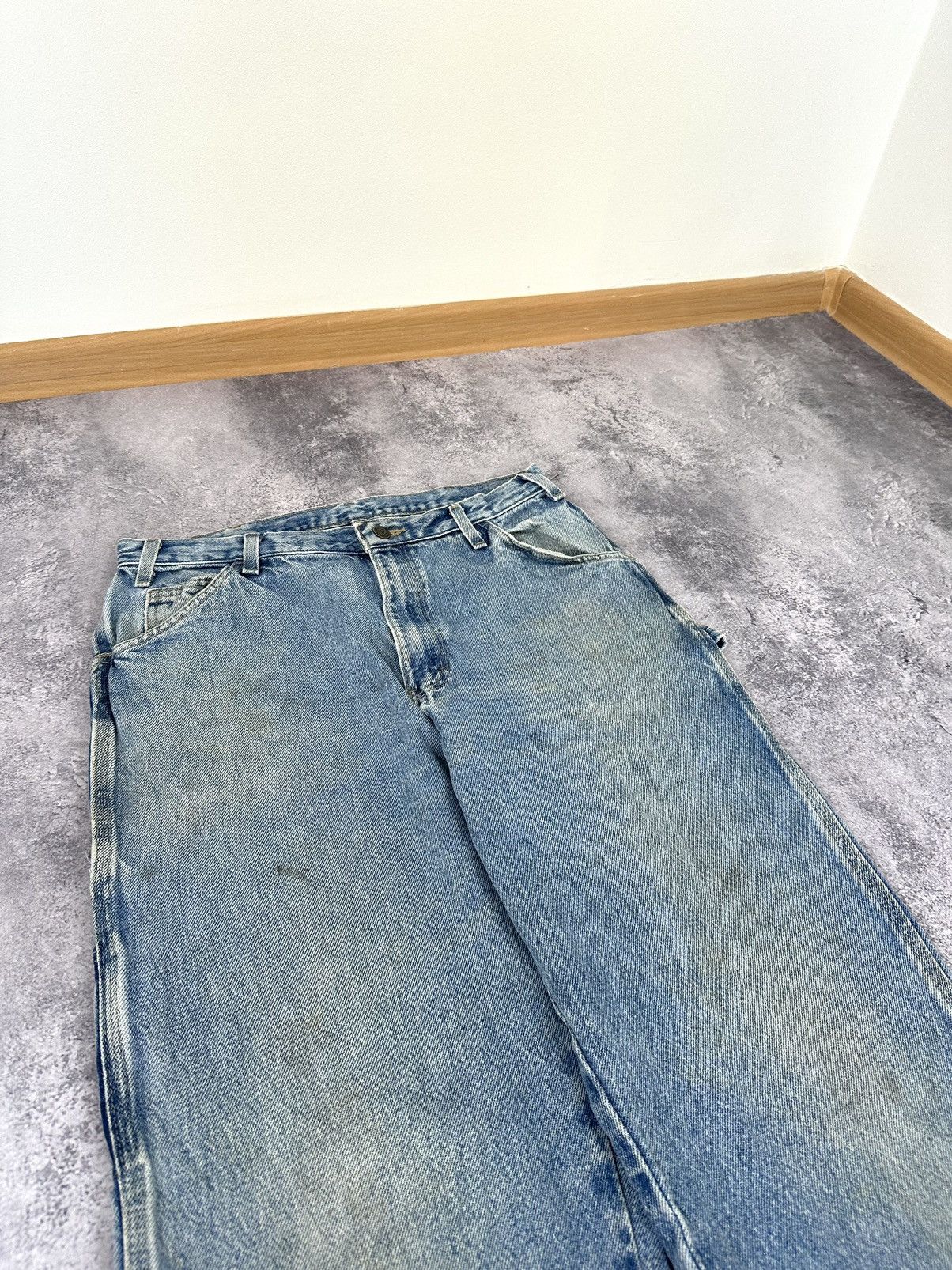 Dickies Vintage Dickies Light Blue Denim Carpenter USA Work Pants Size US 34 / EU 50 - 10 Thumbnail
