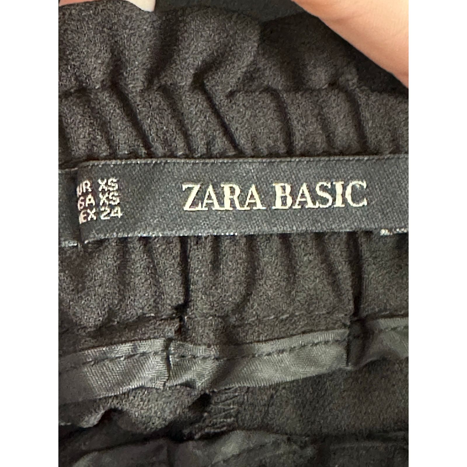 Zara Zara black chiffon red stripes pull on jogger pants size XS Size 30" / US 8 / IT 44 - 2 Thumbnail