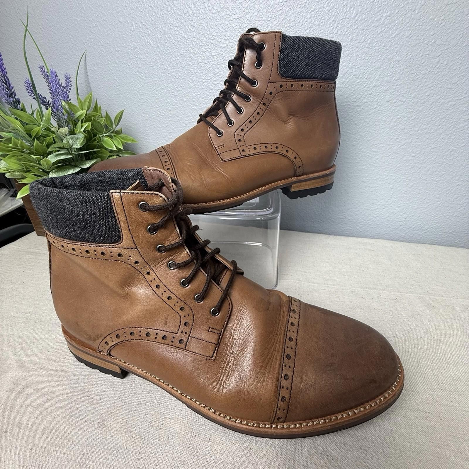 Warfield & Grand Mesa Men’s Brown Leather Boots Size 10 Warfield & Grand Porter men main image 2