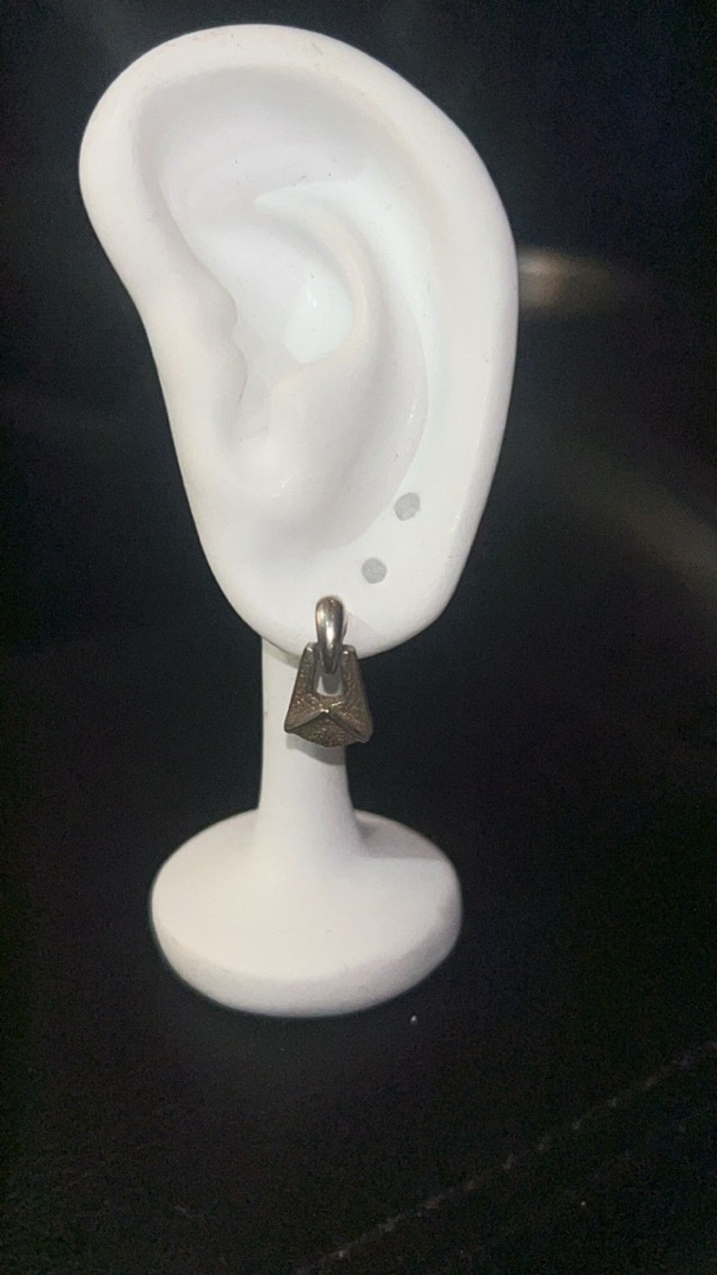 The Unbranded Brand Women's Unbranded Silver Geometric Drop Earrings One Size Size ONE SIZE - 1 Thumbnail