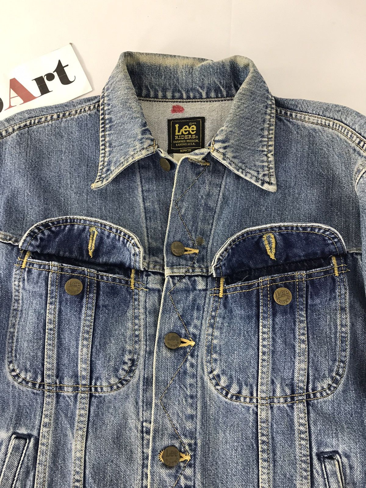 Edwin × Lee × Vintage Vintage Lee Riders By Edwin Trucker Denim Jeans Size US L / EU 52-54 / 3 - 9 Thumbnail