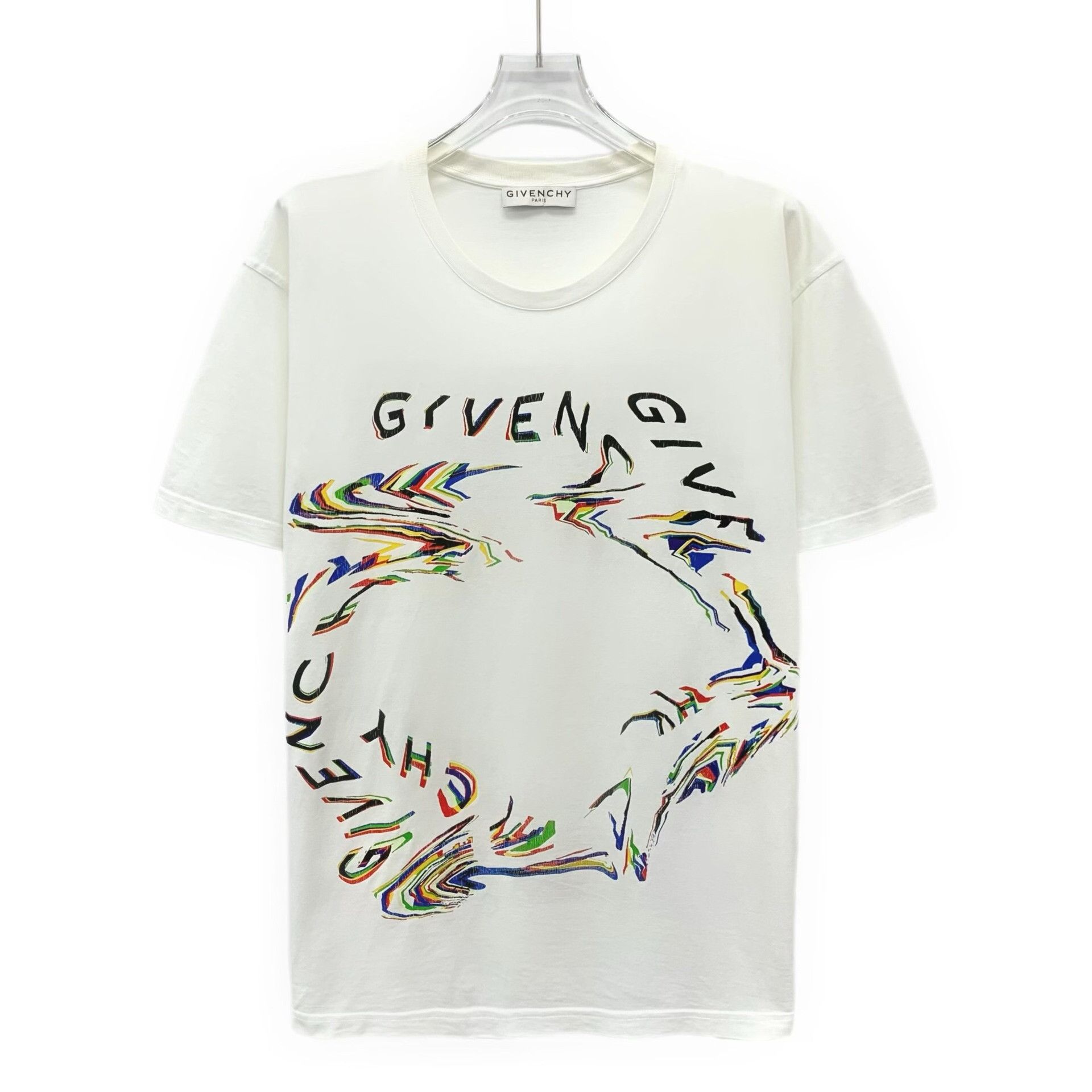 Givenchy Givenchy Cotton Printed White T-Shirt S Men Size US S / EU 44-46 / 1 - 1 Thumbnail