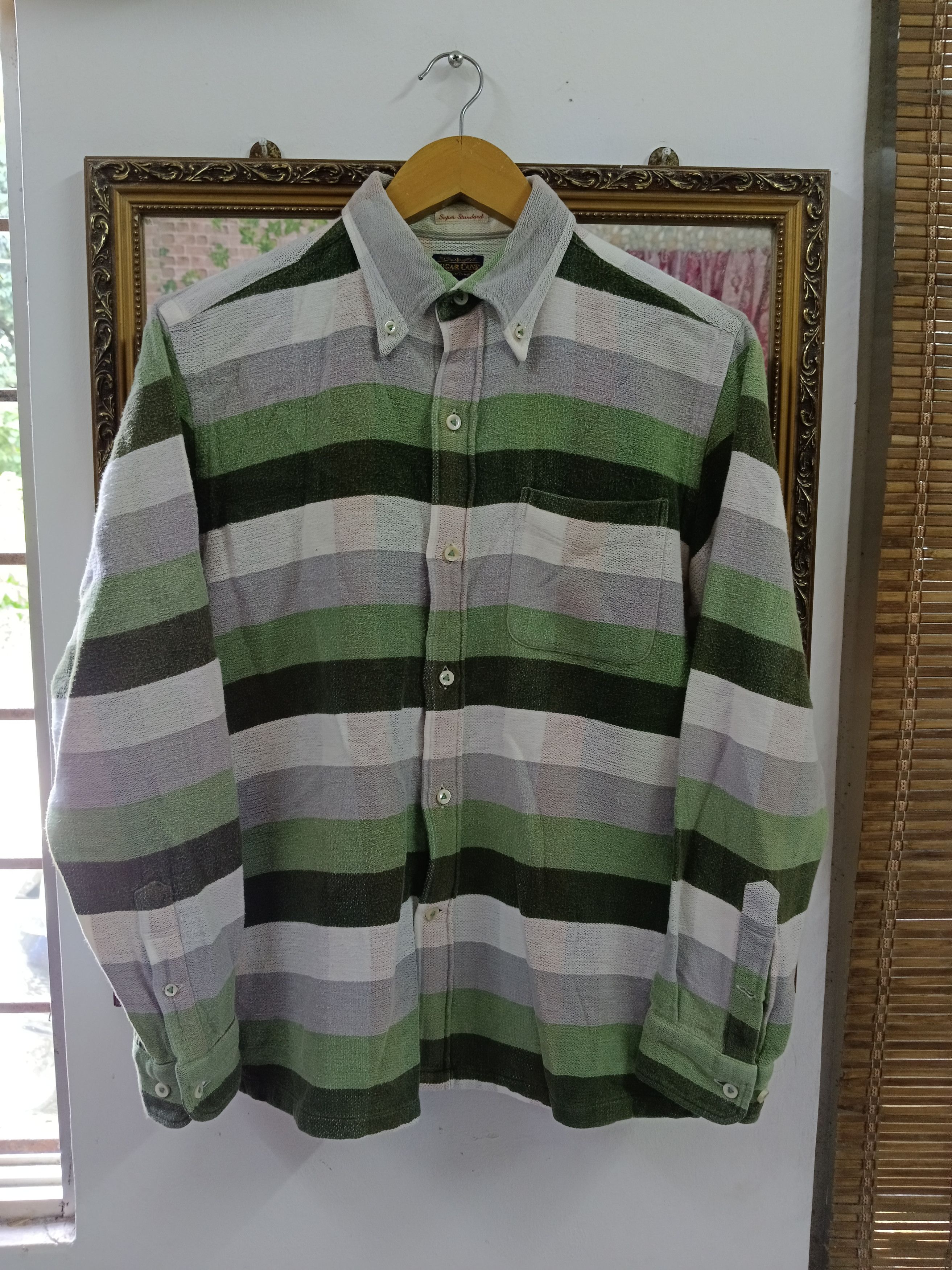 Sugar Cane SUGAR CANE🇯🇵 STRIPE FLANNEL BUTTON UP Size US M / EU 48-50 / 2 - 1 Thumbnail