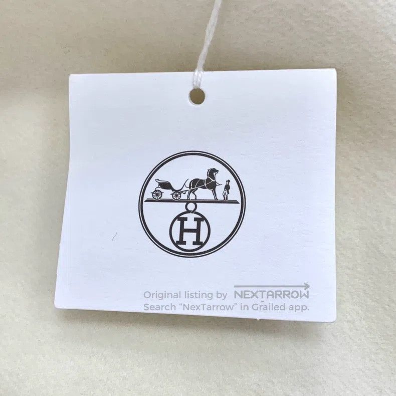 Hermes Hermes Beige Cashmere Lapel Single-Breasted Fringe Short C Size XS / US 0-2 / IT 36-38 - 8 Thumbnail