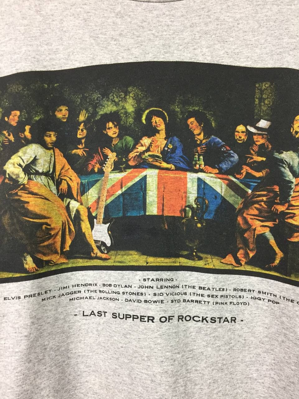 Band Tees Last Supper of Rockstar Classic Rock & Punk Icons Parody Tee Size US XL / EU 56 / 4 - 4 Thumbnail