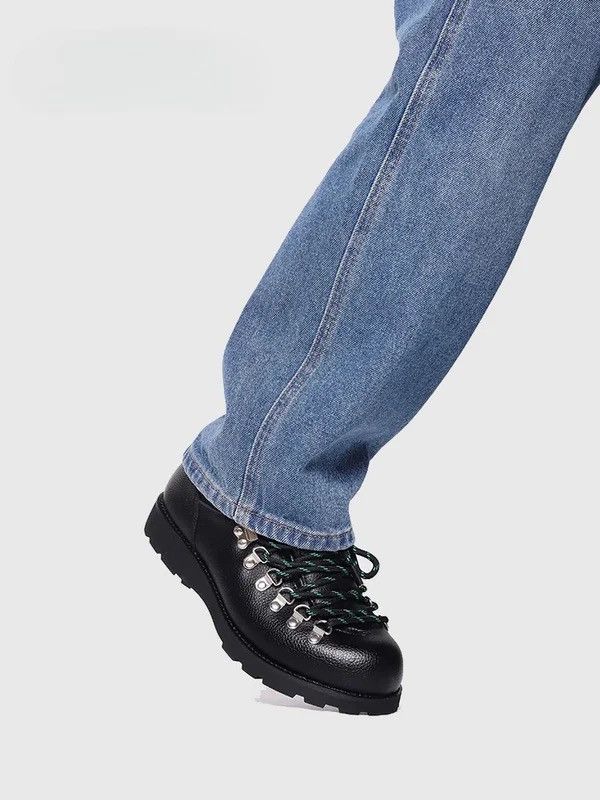 Other Low Top Black Leather Boots Size US 10.5 / EU 43-44 - 7 Thumbnail