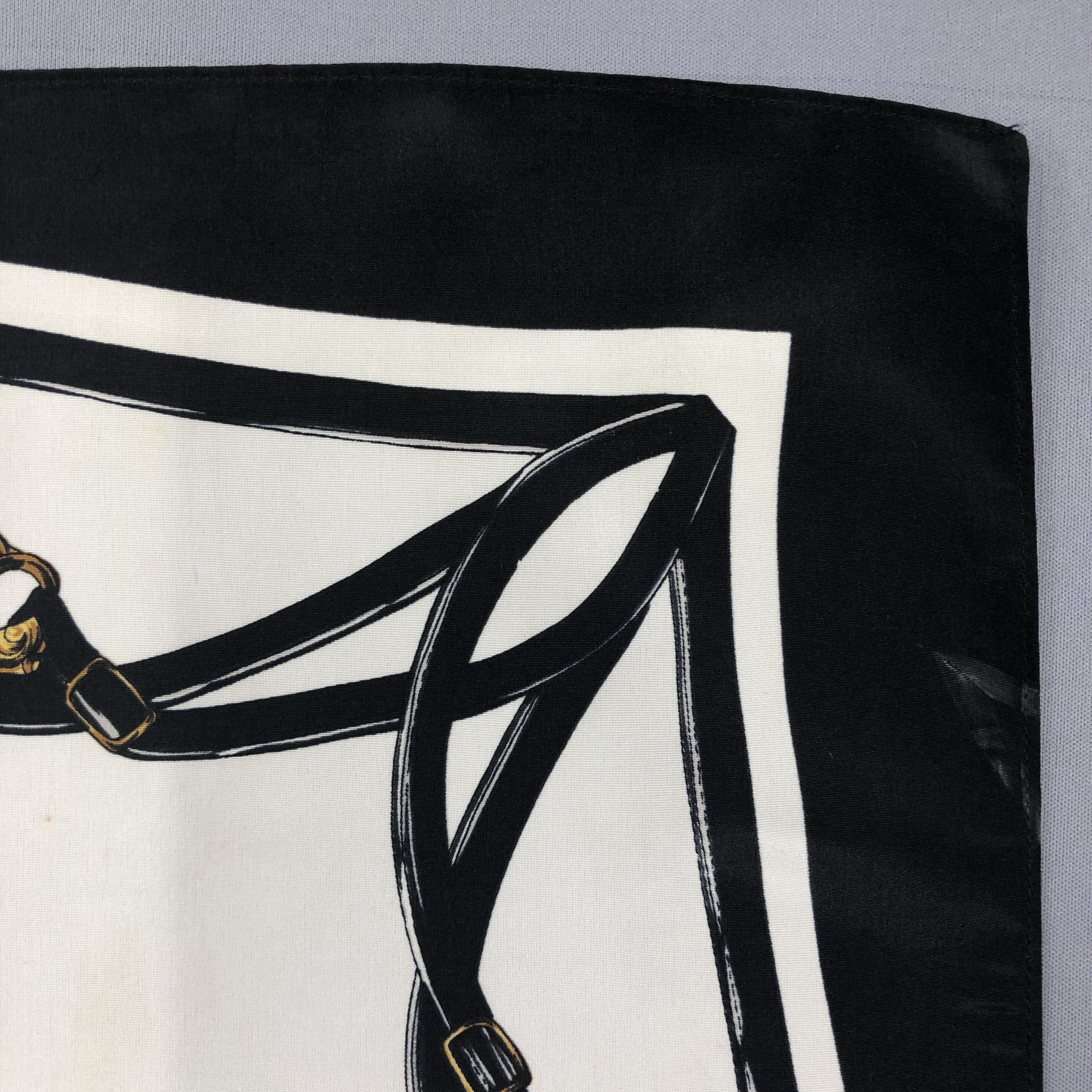 Japanese Brand Vintage Horse SILK Scarf Twill Stole Wraps Scarves Size ONE SIZE - 6 Thumbnail