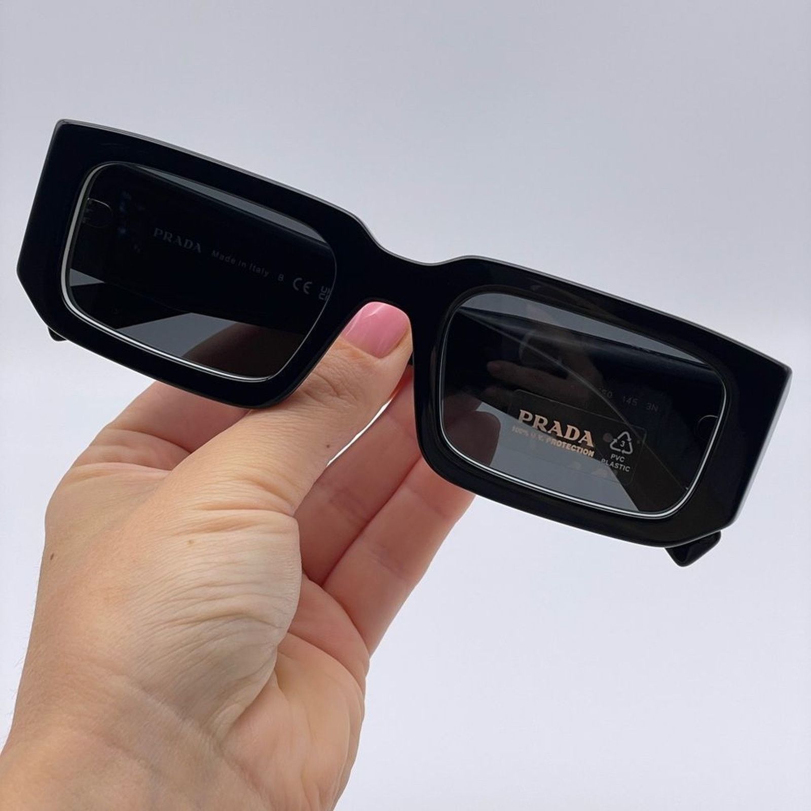 Prada BRAND NEW PRADA PR06YSF 09Q5S0 Black White/Dark Grey Unisex Size ONE SIZE - 7 Thumbnail