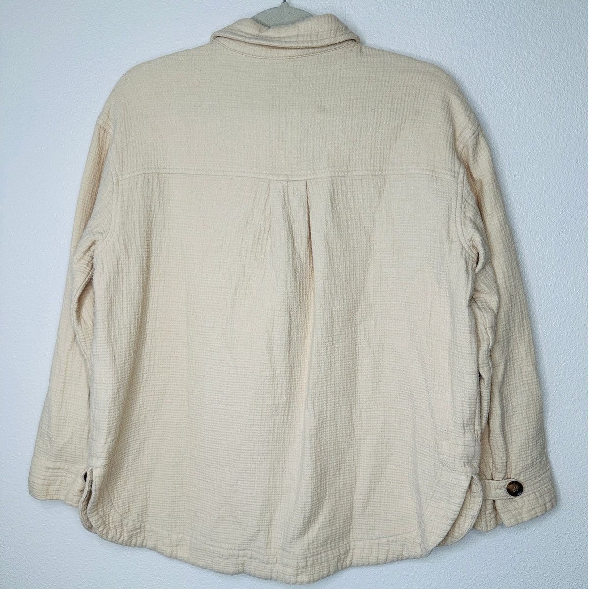 Madewell Madewell Oatmeal Long Sleeve Button Shirt Jacket Medium Size M / US 6-8 / IT 42-44 - 6 Thumbnail