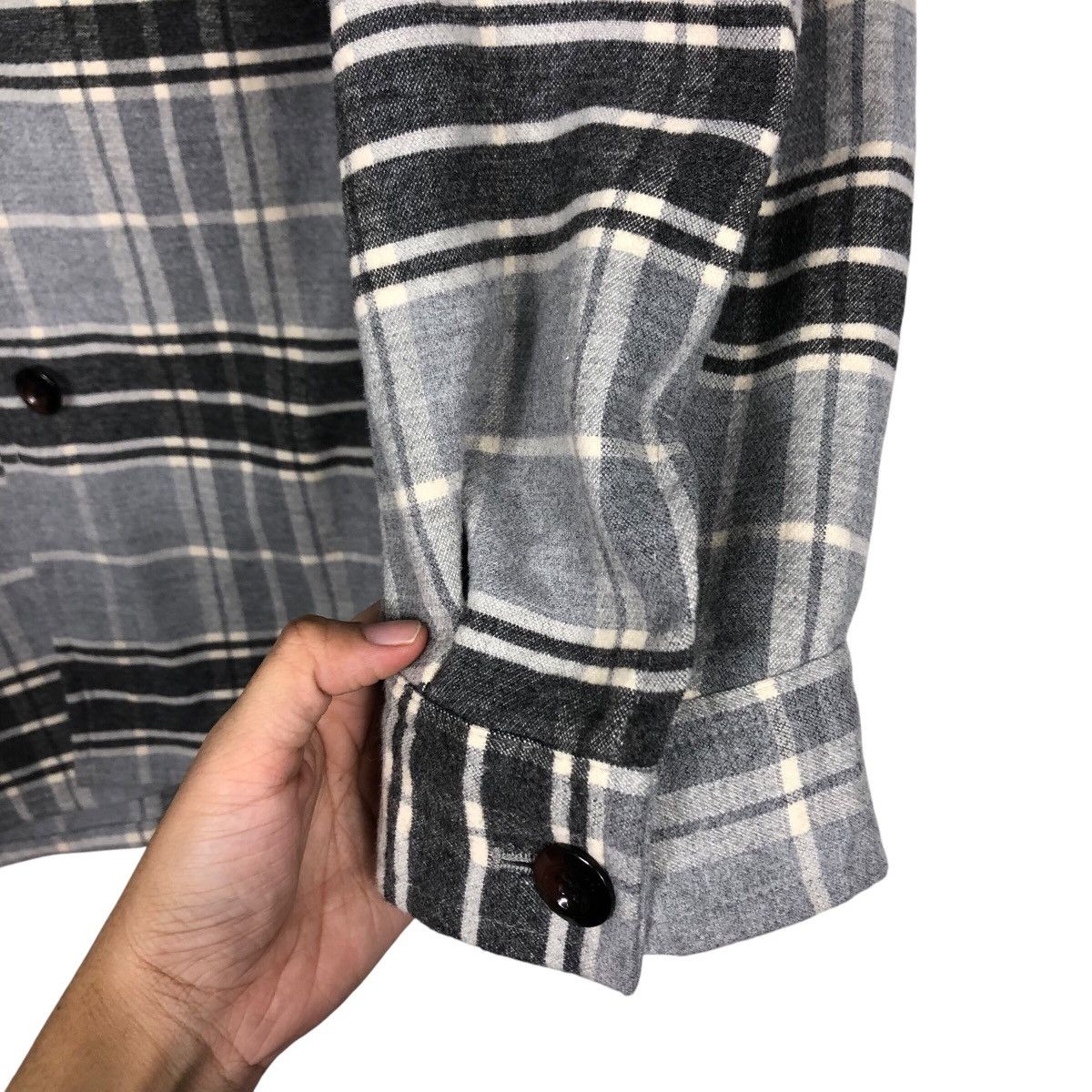 Japanese Brand 📌Vintage Button Jacket Tartan Design GU Japan Issey Miyake Size US XL / EU 56 / 4 - 16 Thumbnail