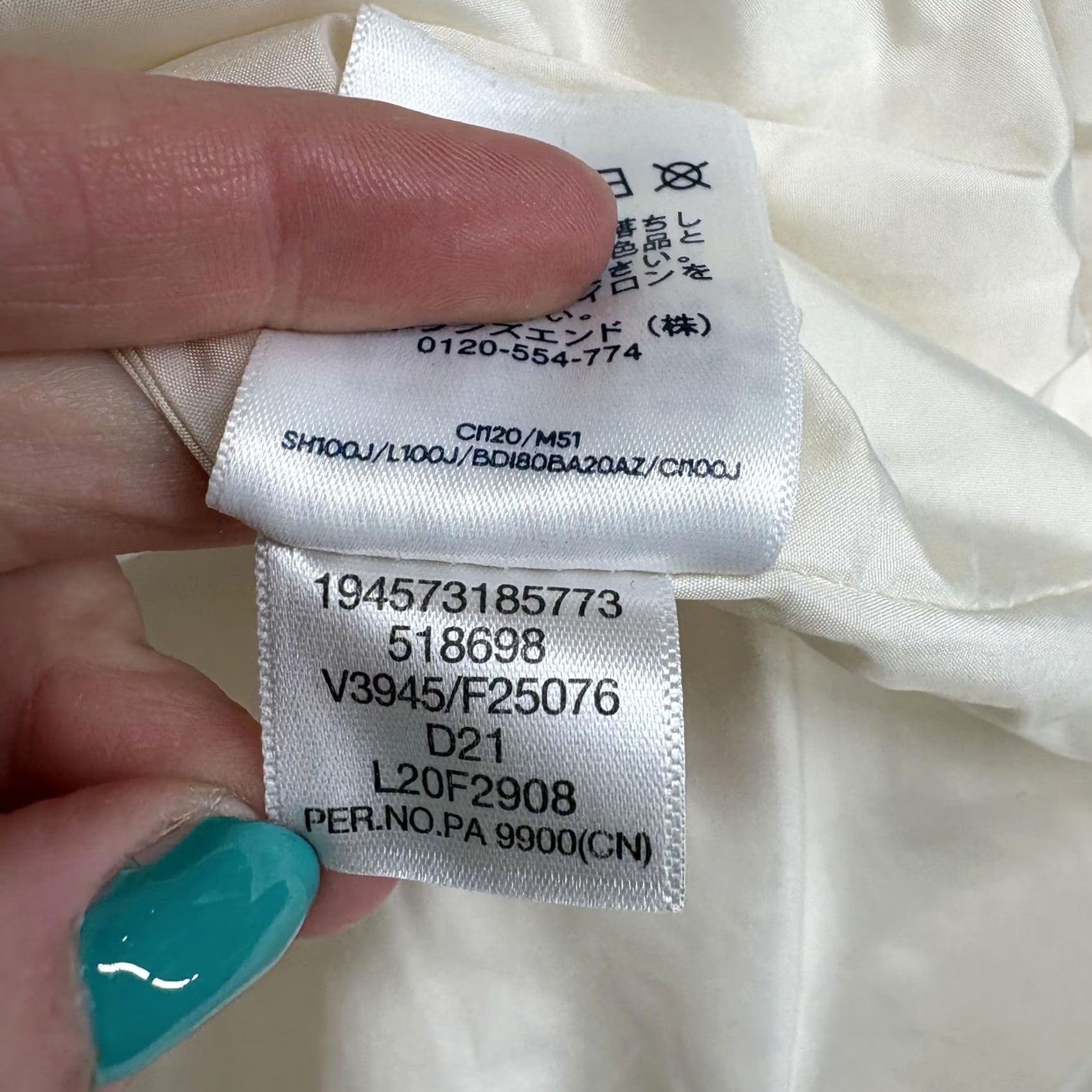 Lands' End Lands' End Vest Womens Plus 2X White Down Puffer Quilted Full Zip Lightweight Vest Womens Plus 2X White Down Puffer Quilted Full Zip Lightweight Size XXL / US 16-18 / IT 52-54 - 6 Thumbnail