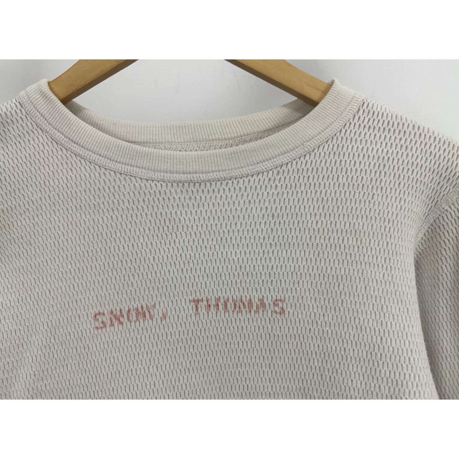 Vintage VTG 70s Stencil Military Issued Extreme Cold Thick Thermal Long Sleeve Shirt S Men White Size US S / EU 44-46 / 1 - 4 Thumbnail