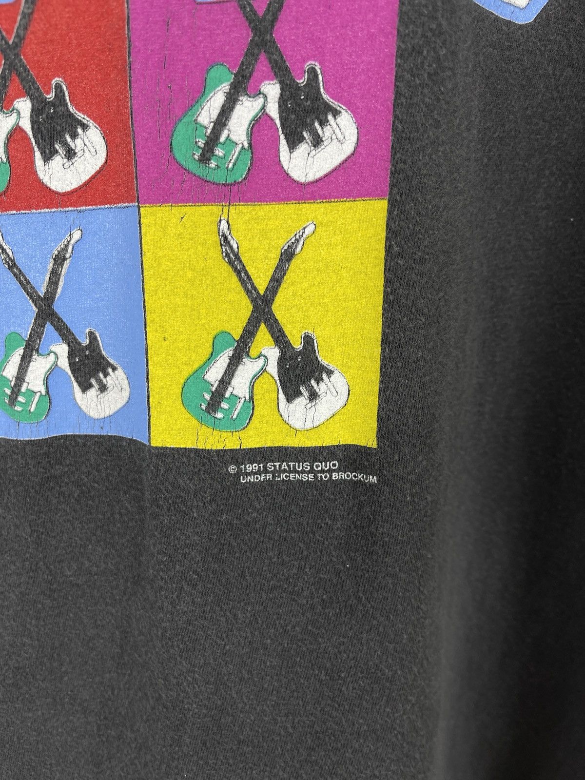 Band Tees Vintage Status Quo 1991 1992 tour tee Rock Til you drop Size US XL / EU 56 / 4 - 6 Thumbnail
